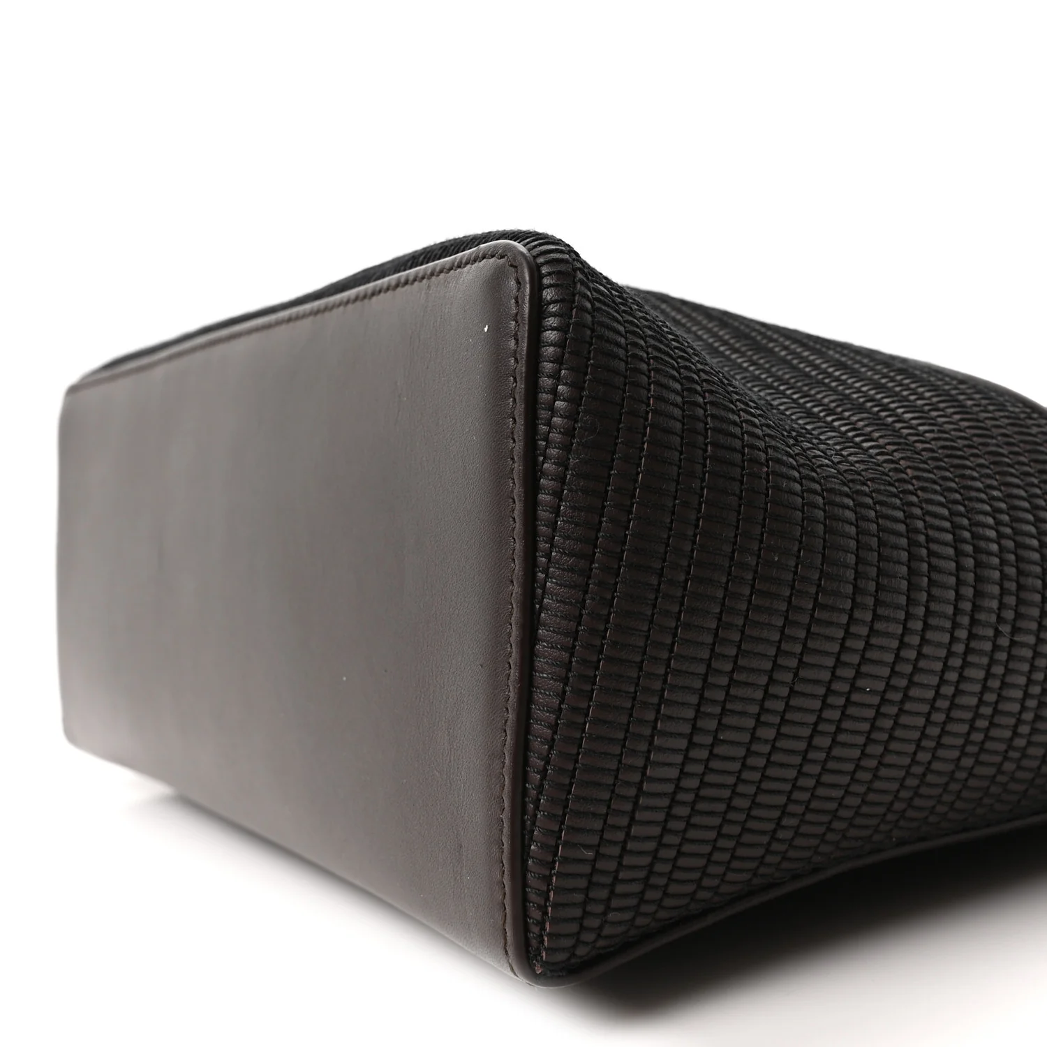 Ox Calfskin Woven Extra Bag L27  Colour Pecora Nera - Top Club