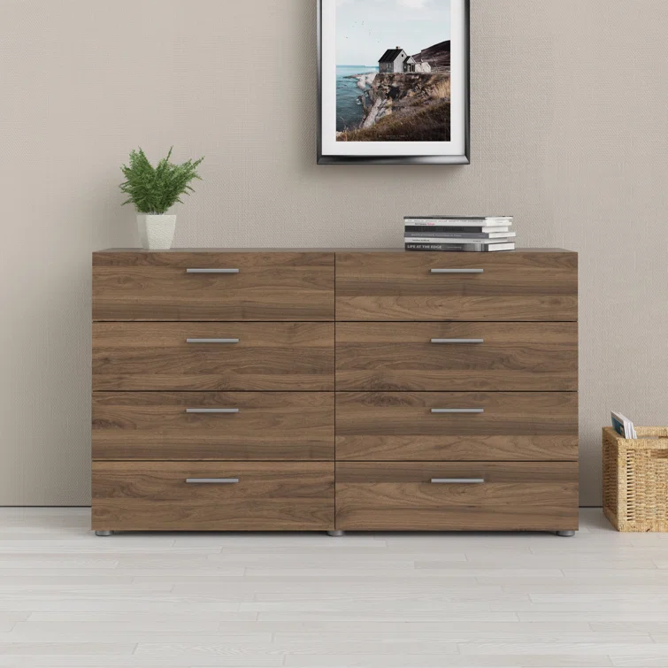 Jantz 8 Drawer 55.12" W Double Dresser