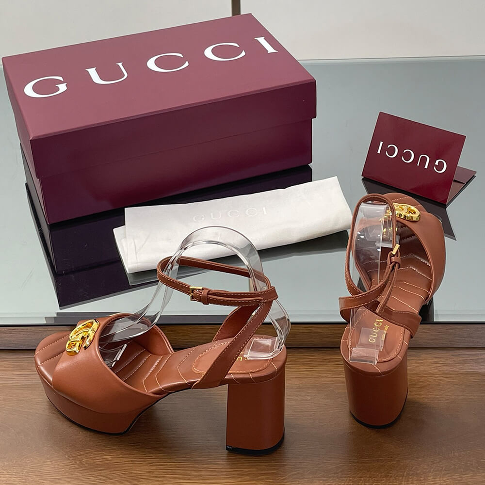 GUCCI Women s platform sandal with Double G - Top Club