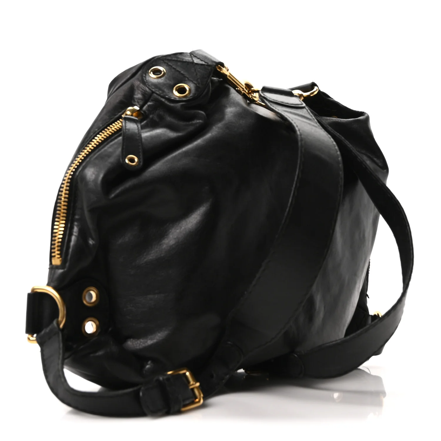 Calfskin Medium Darwin Convertible Backpack Black