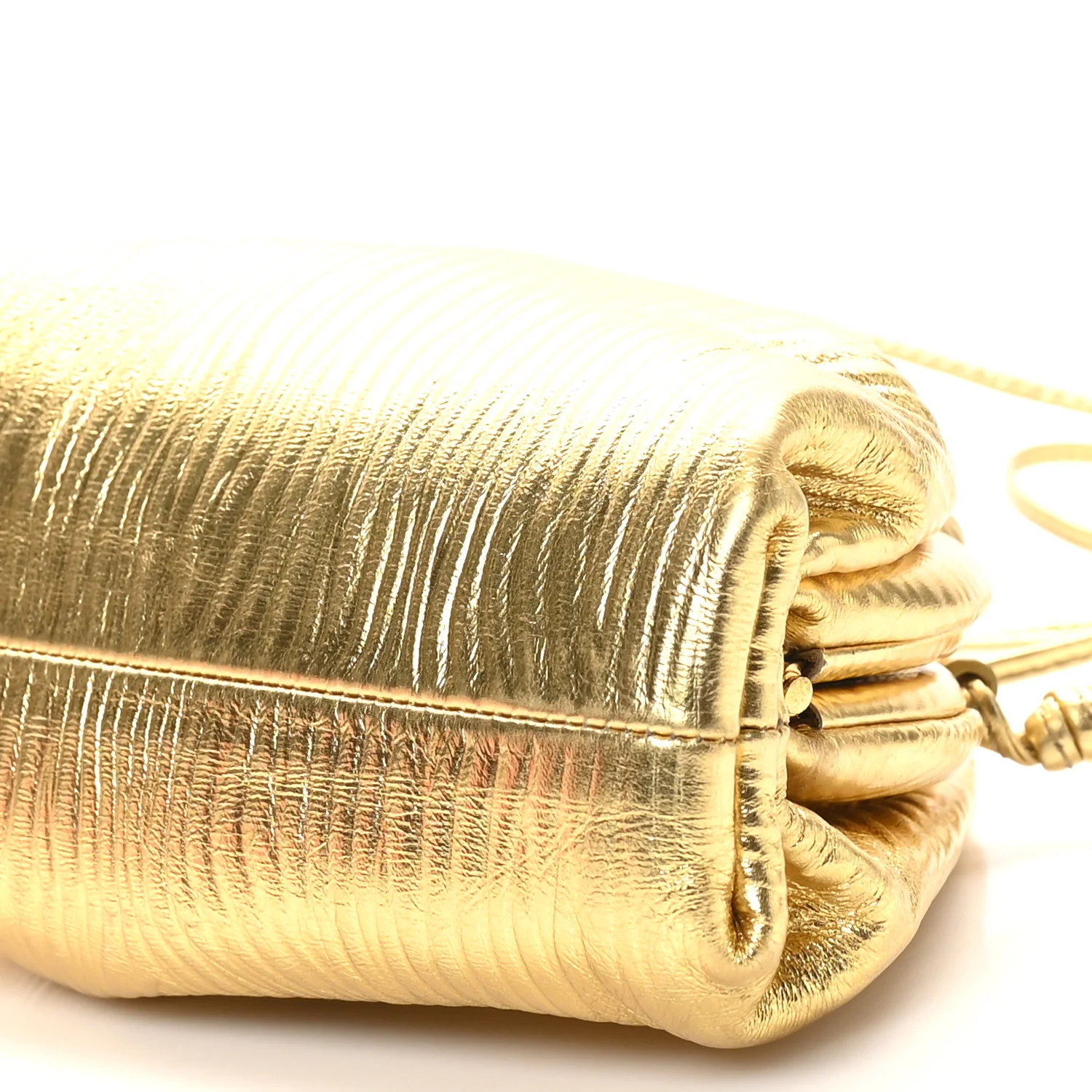 Metallic Bark Calfskin The Mini Pouch Gold - Top Club