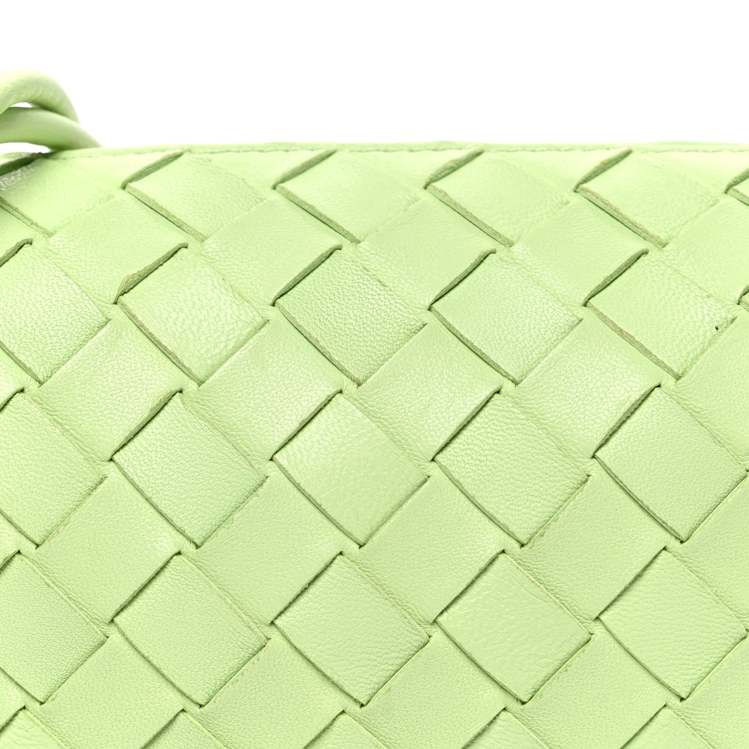 Nappa Intrecciato Mini Loop Camera Bag Fennel - Top Club