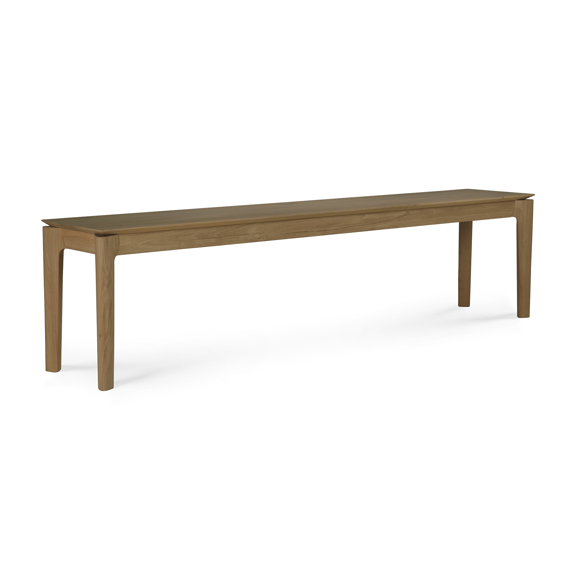Bok bank - teak - 186cm - onbehandeld