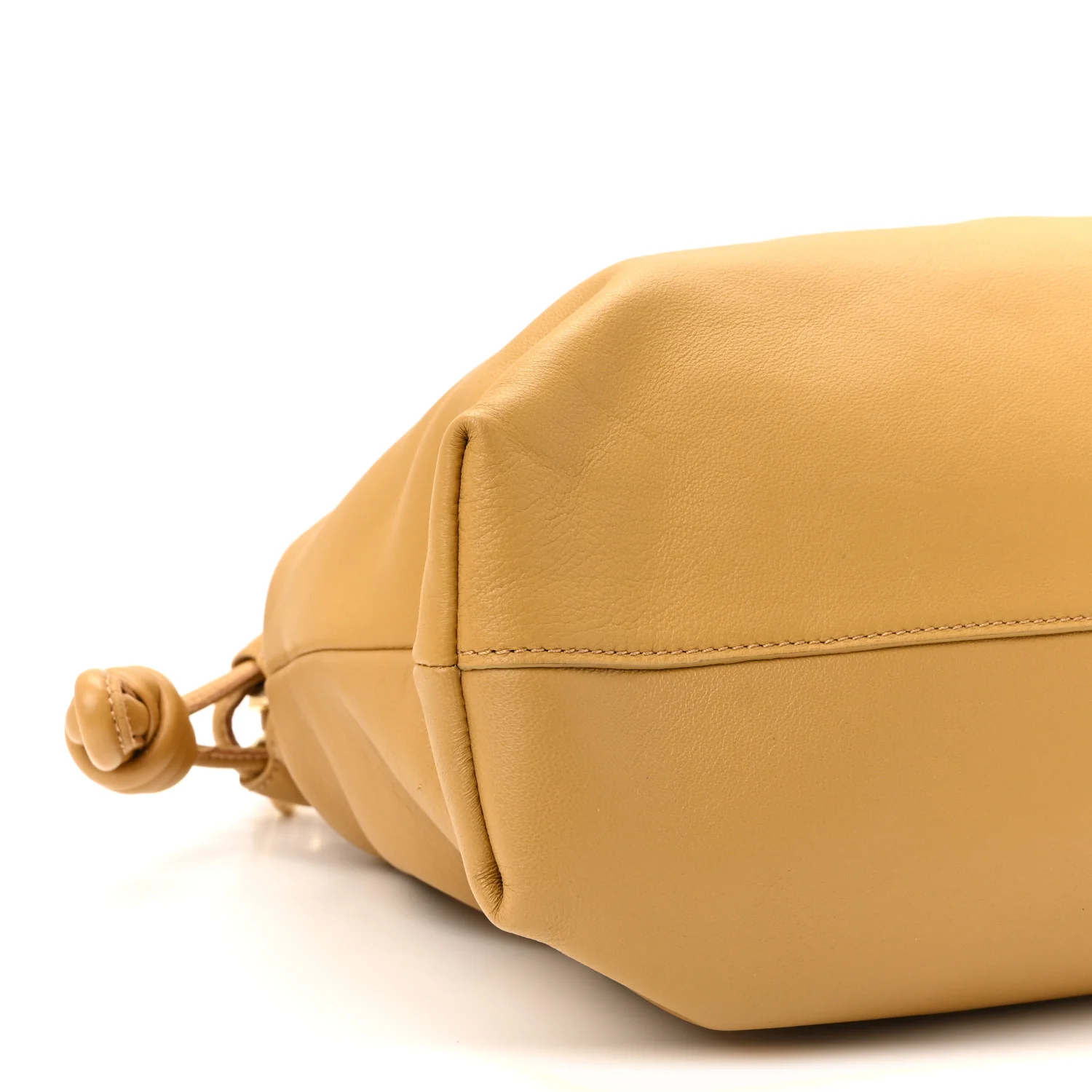 Mellow Nappa Donut Chain Large Flamenco Knot Clutch Sahara - Top Club