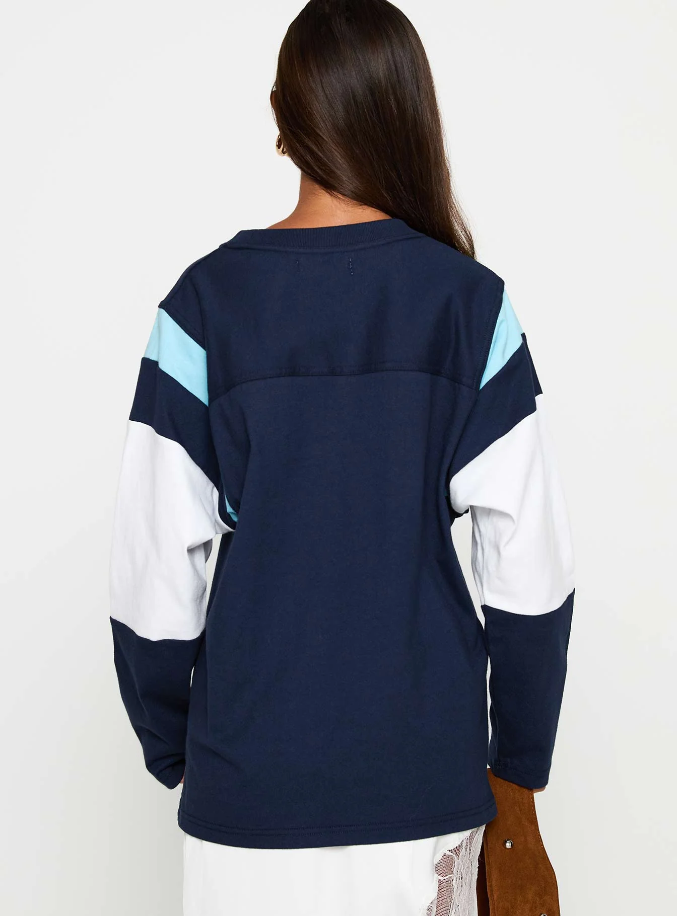 Collegiate Queen Long Sleeved Top Navy