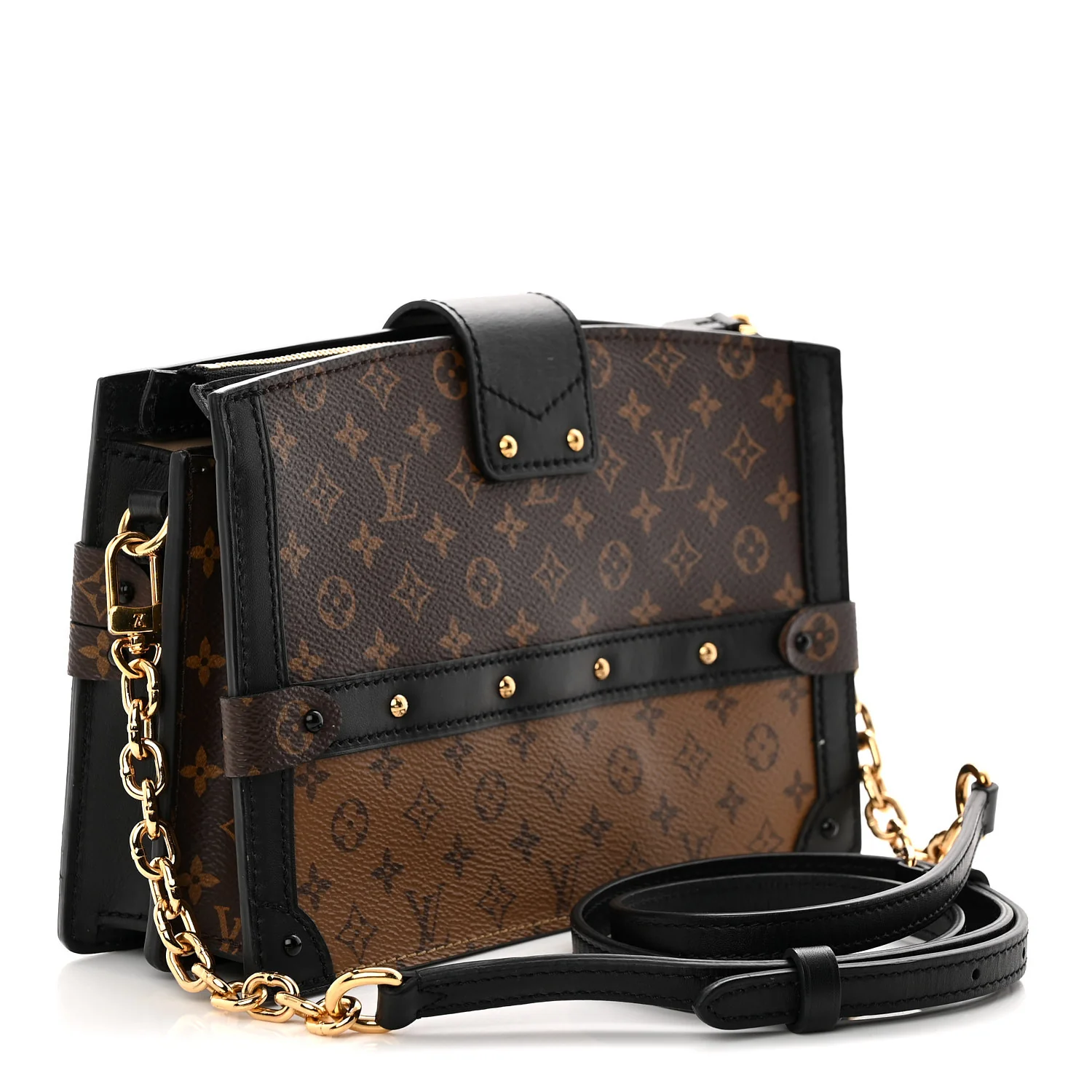 Reverse Monogram Trunk Clutch - Top Club