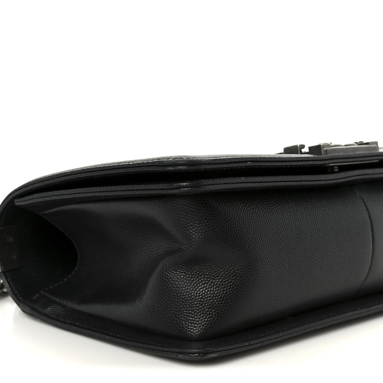 Caviar Quilted Medium Boy Flap Black - Top Club