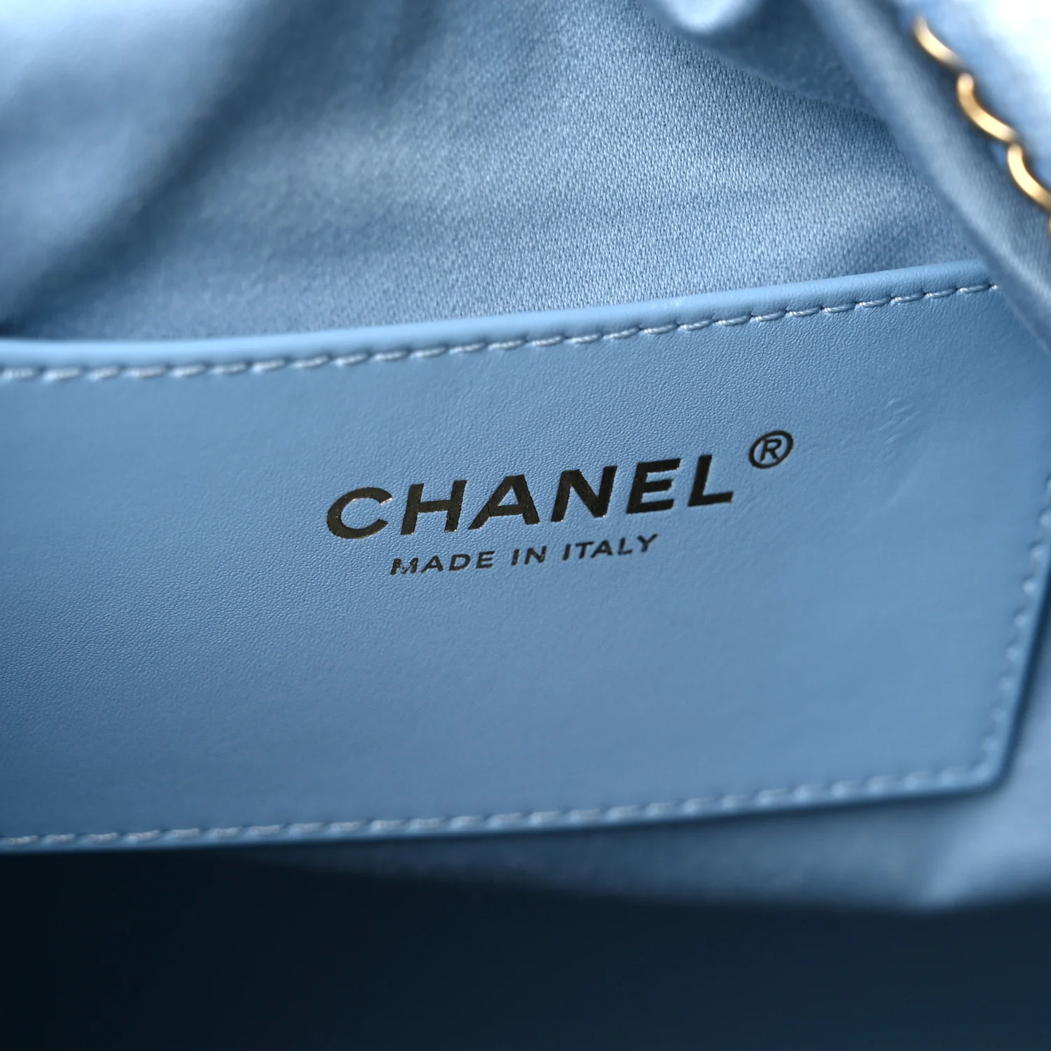 Washed Denim Quilted Medium Chanel 25 Handbag Blue - Top Club