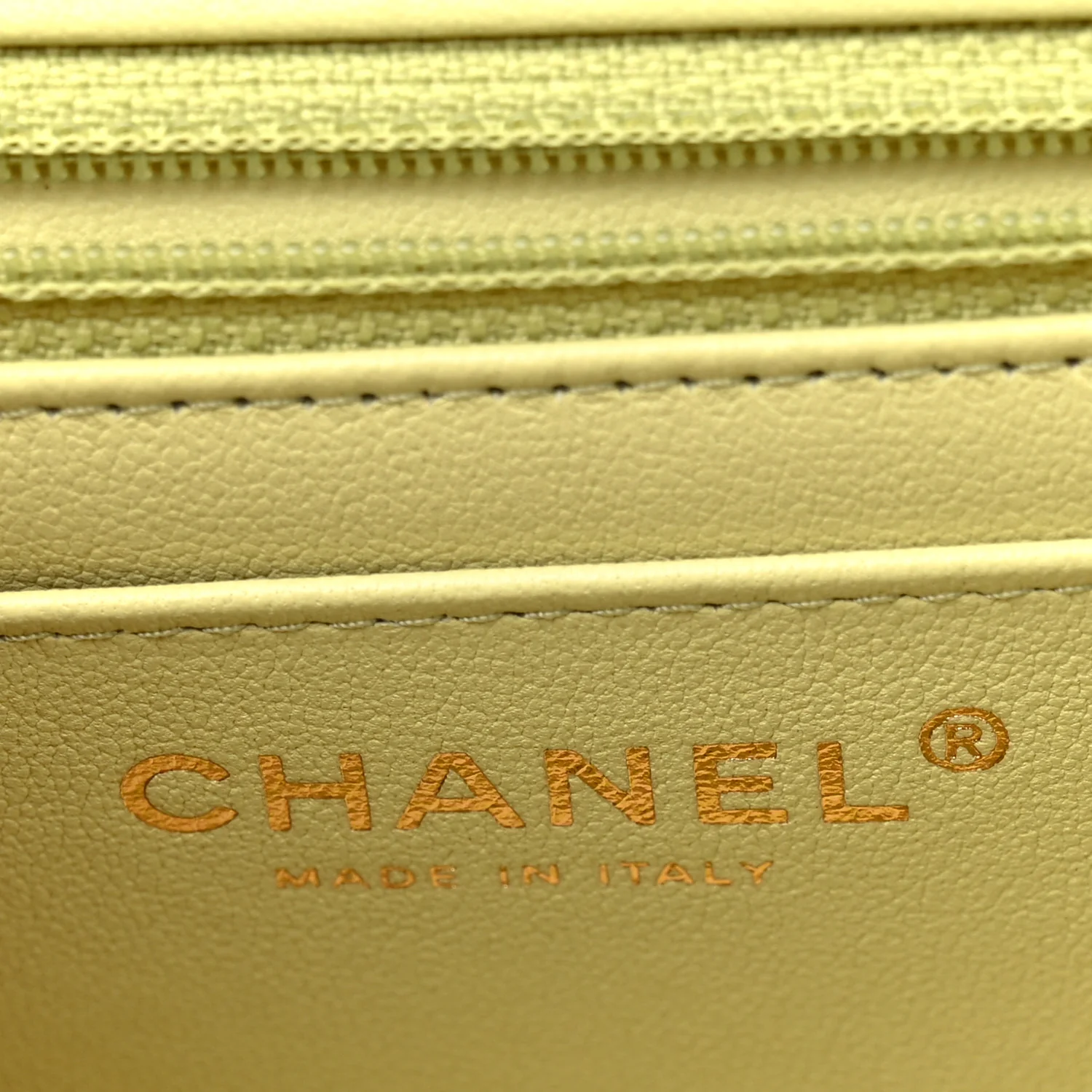 Lambskin Quilted Mini Rectangular Flap Light Green - Top Club