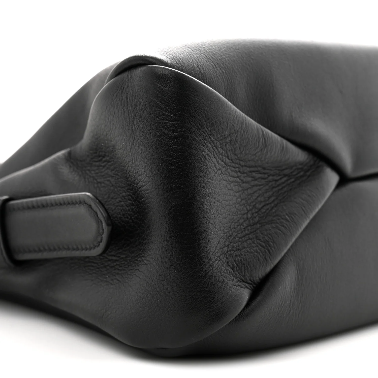 Soft Calfskin Medium Aimee Shoulder Bag Black - Top Club