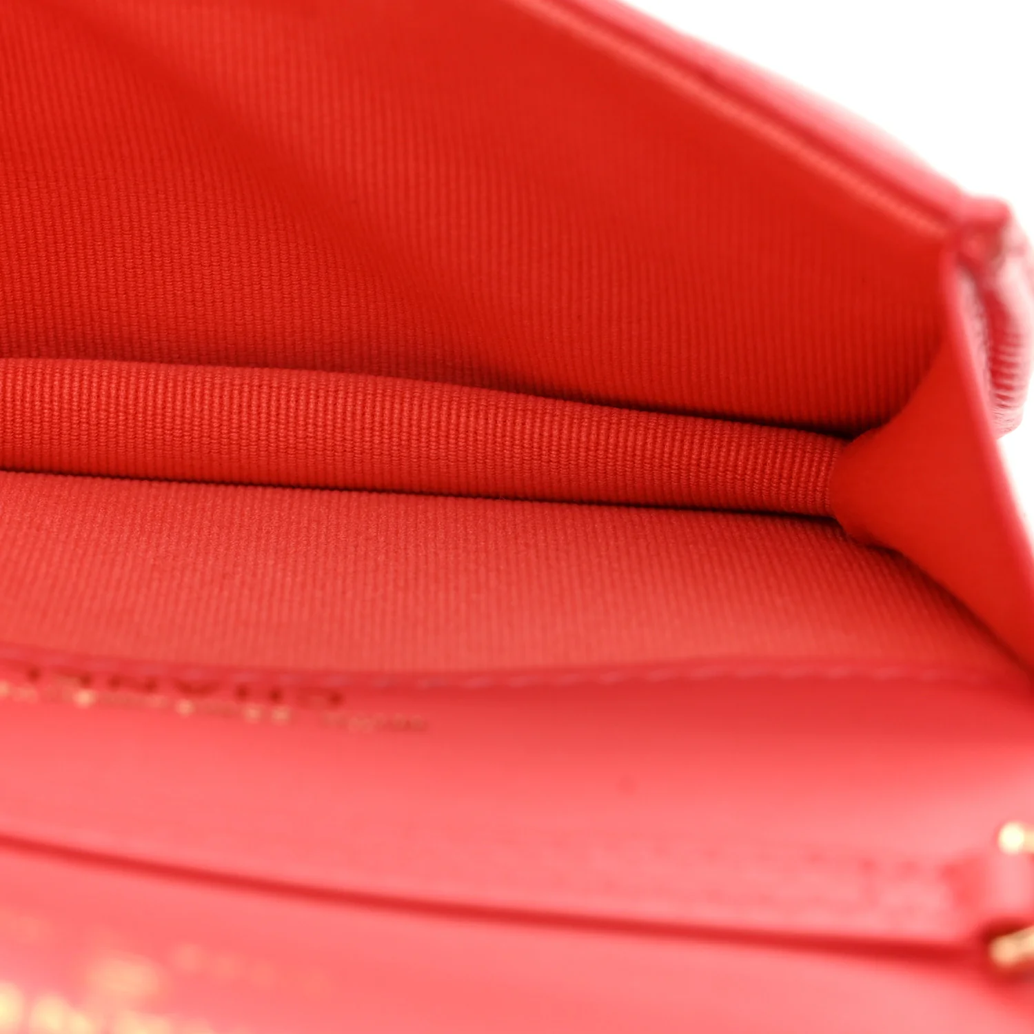 Shiny Lambskin Quilted Card Holder On Chain Pink - Top Club