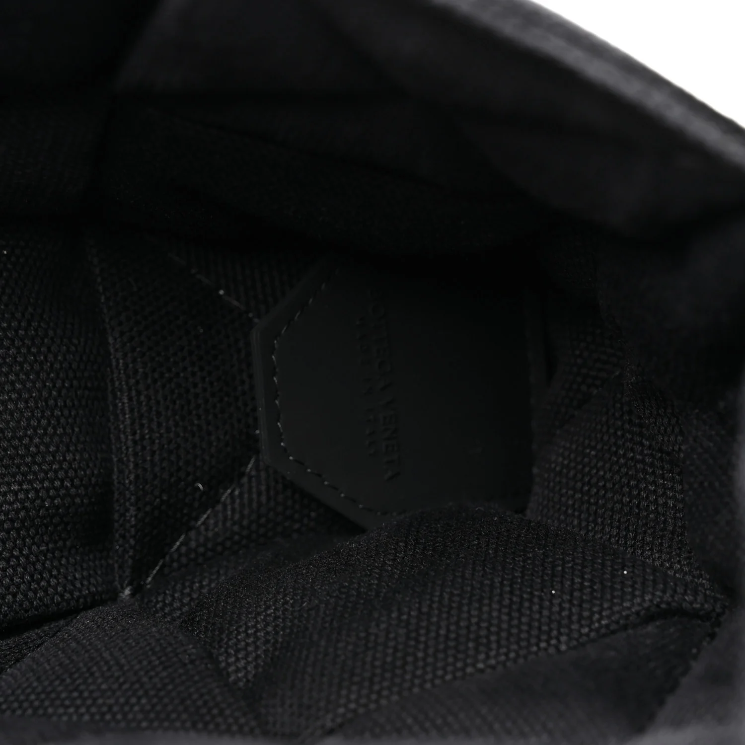 Denim Maxi Intrecciato Padded Tech Cassette Bag Black - Top Club