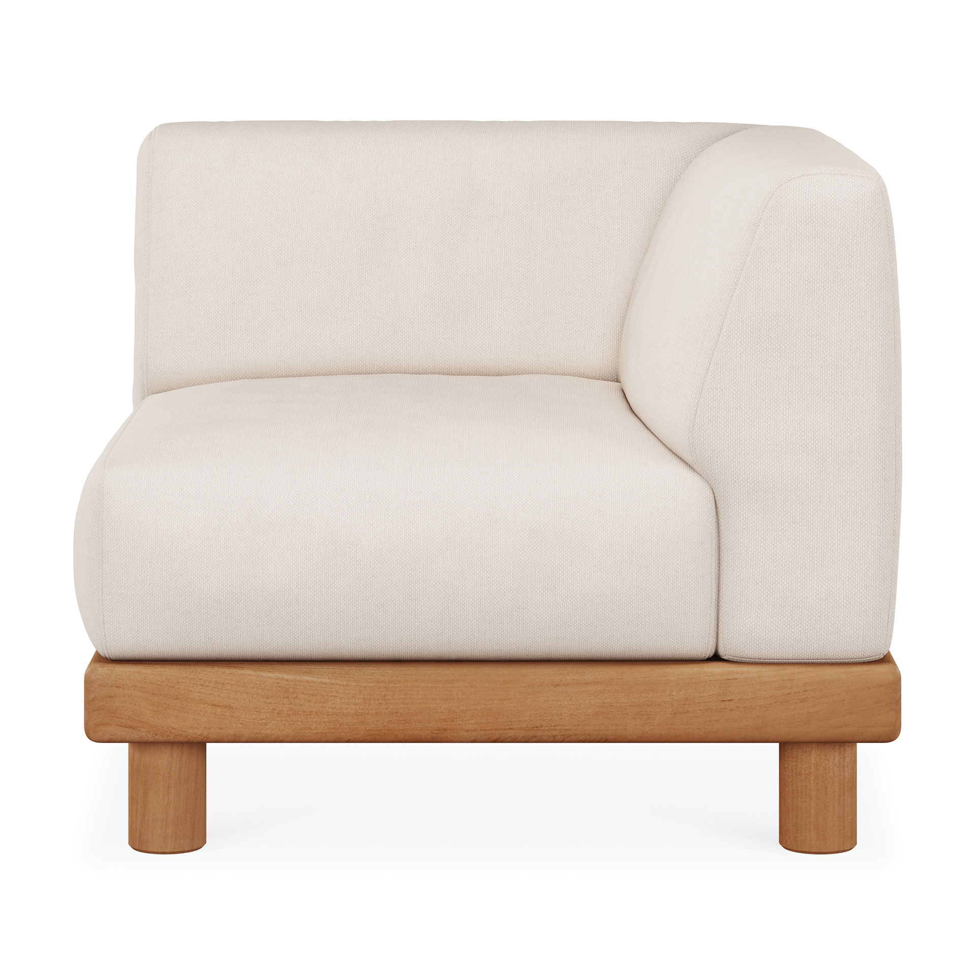 Modulaire bank Monocle outdoor wit hoek L arm