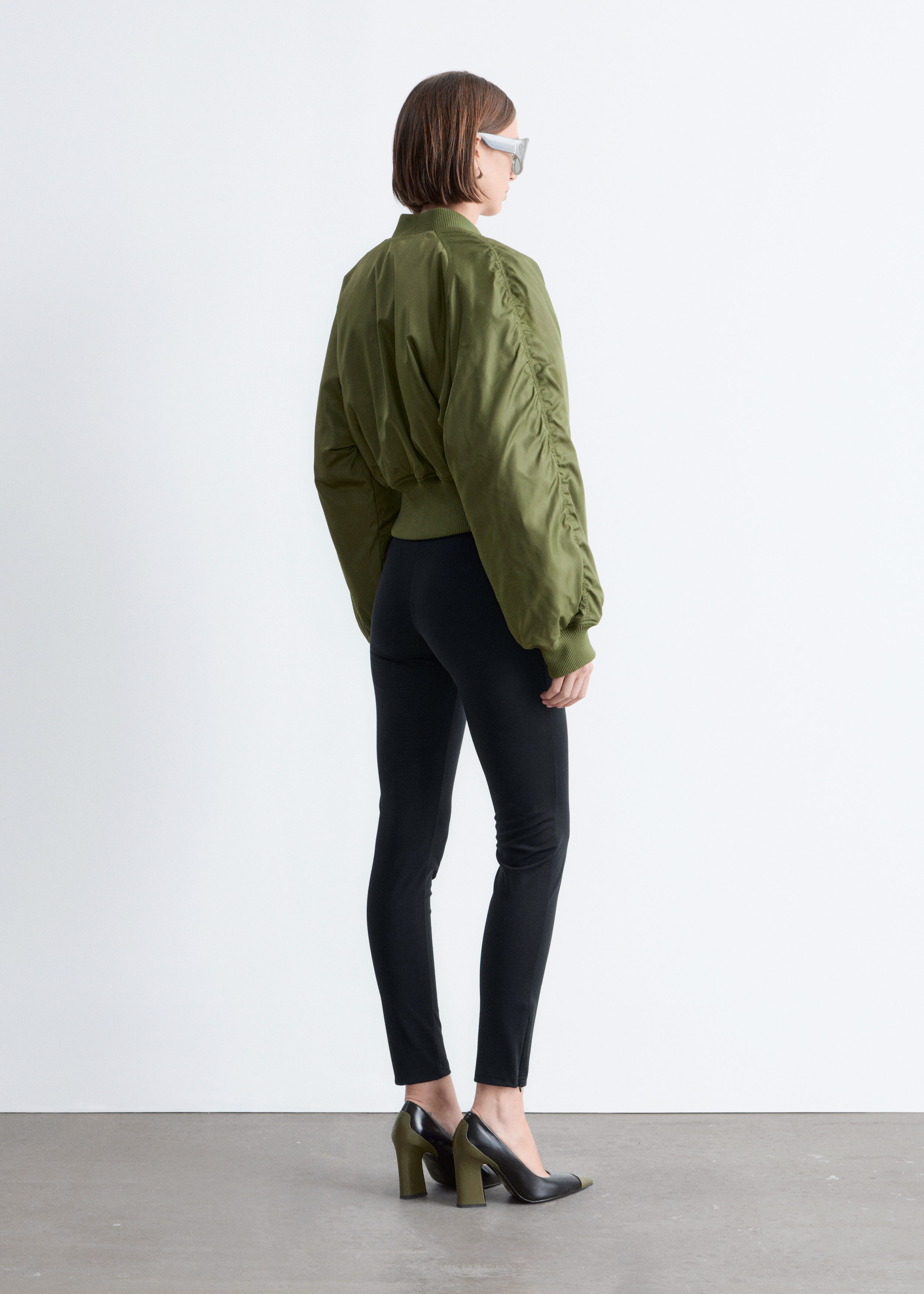 & Other Stories JERSEY PINTUCK LEGGINGS