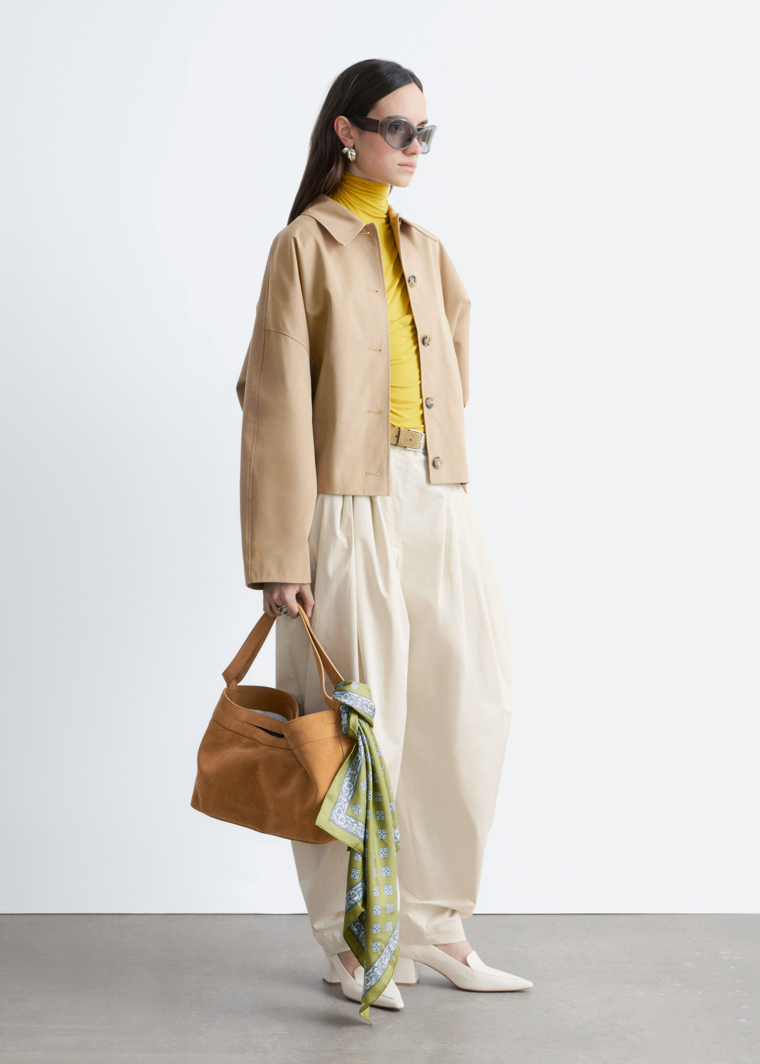 & Other Stories BOXY COTTON JACKET