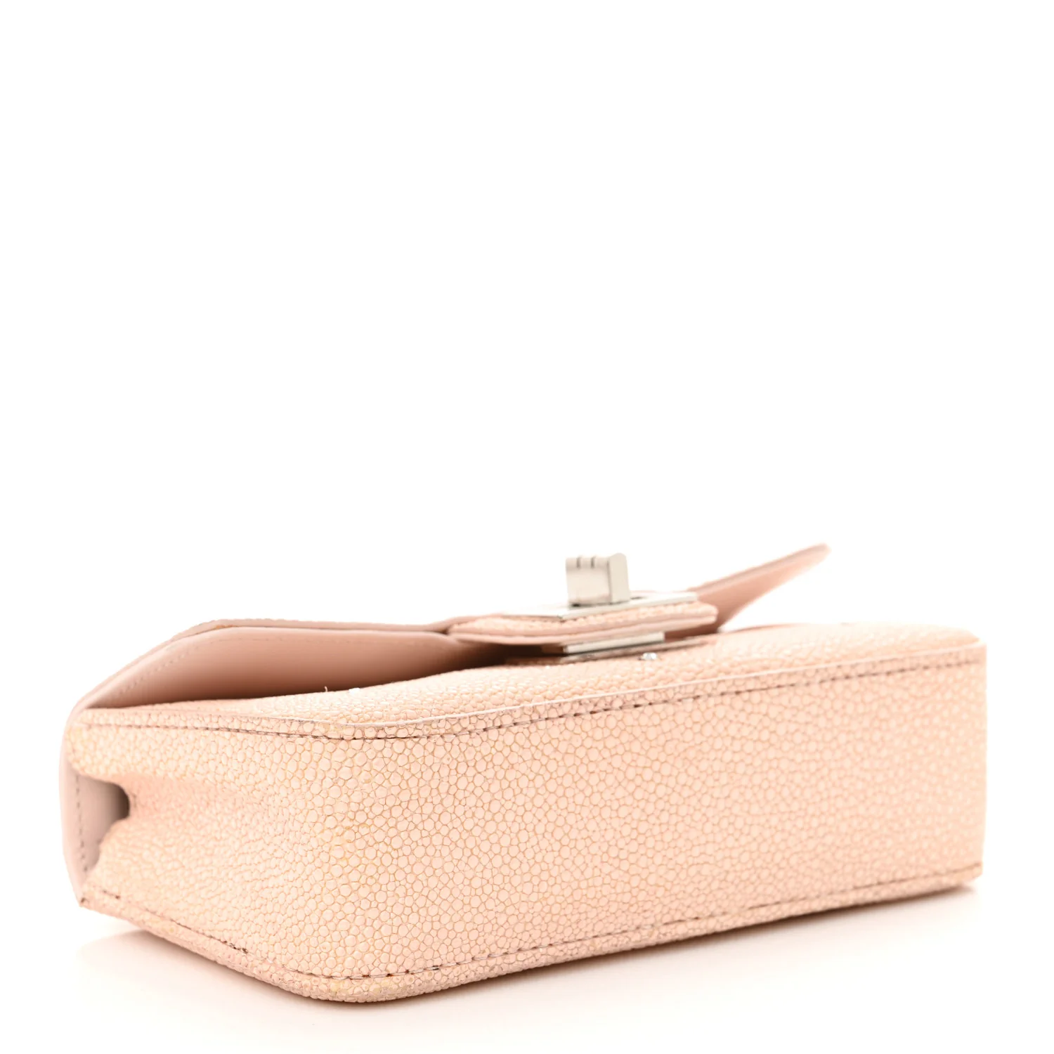 Galuchat Stingray Crystal Embellished 2.55 Reissue Mini Flap Light Pink - Top Club