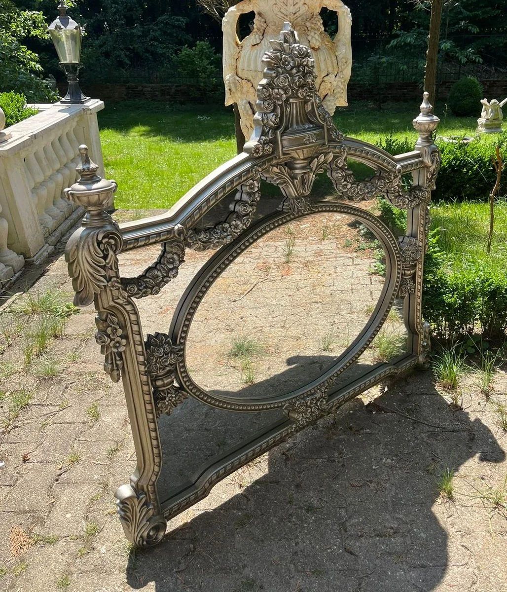 Baroque mirror silver 131 cm - Magnificent baroque style furniture