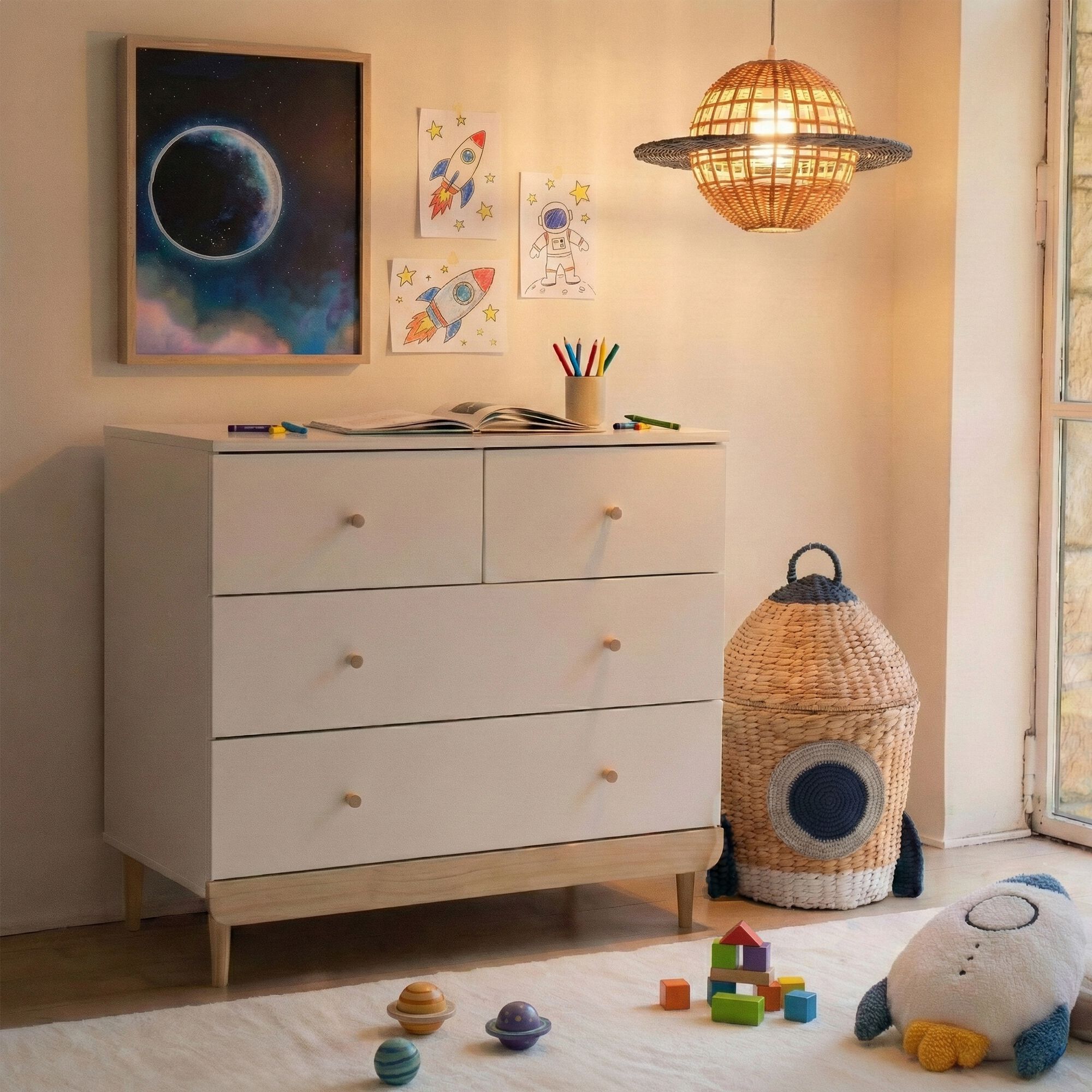 ORION - Suspension non électrifiée en rotin D38cm - naturel