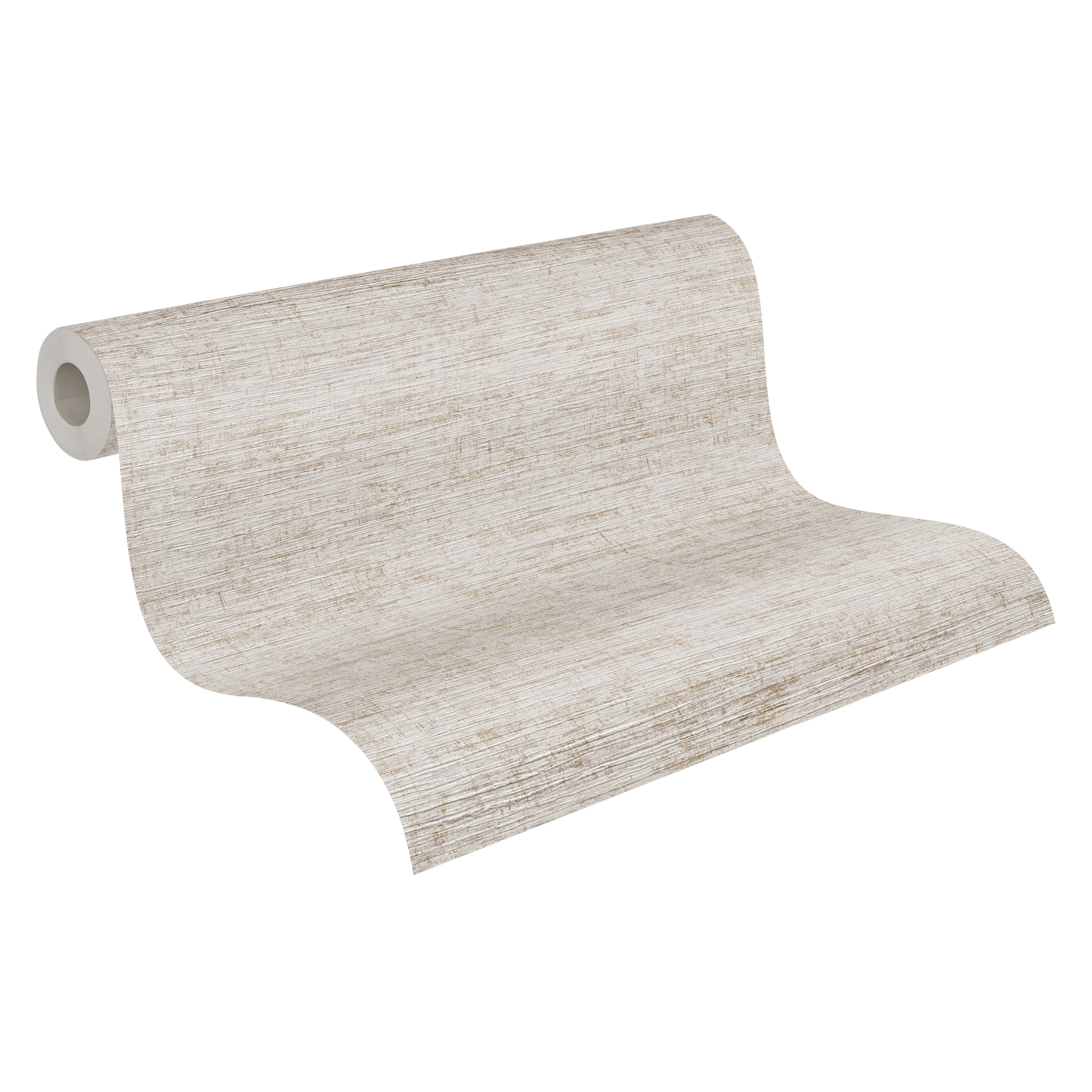 Behang uni grasweefsel - creme, goud Behang uni grasweefsel Mio Tokyo - creme
