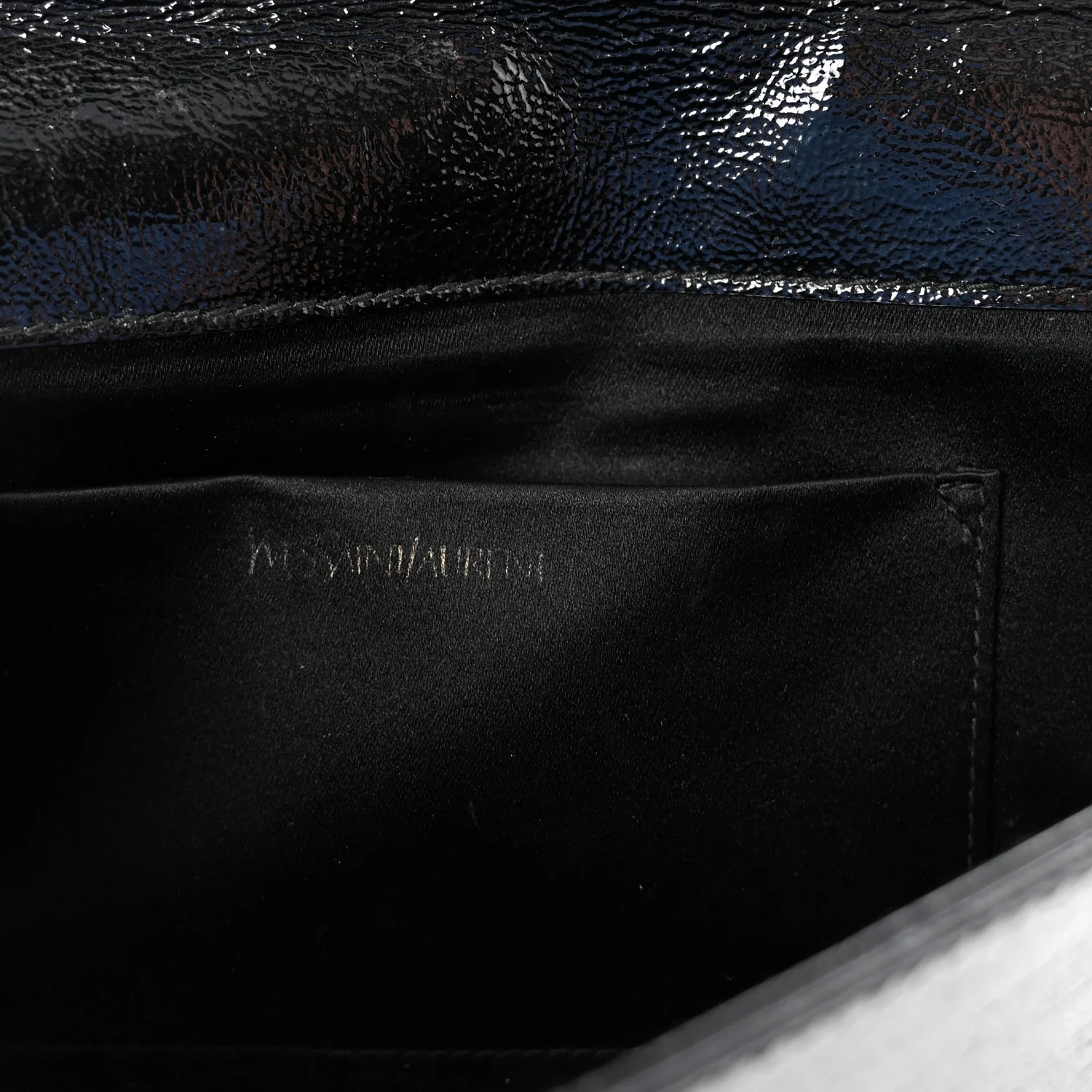 Textured Patent Monogram Large Belle De Jour Clutch Black - Top Club