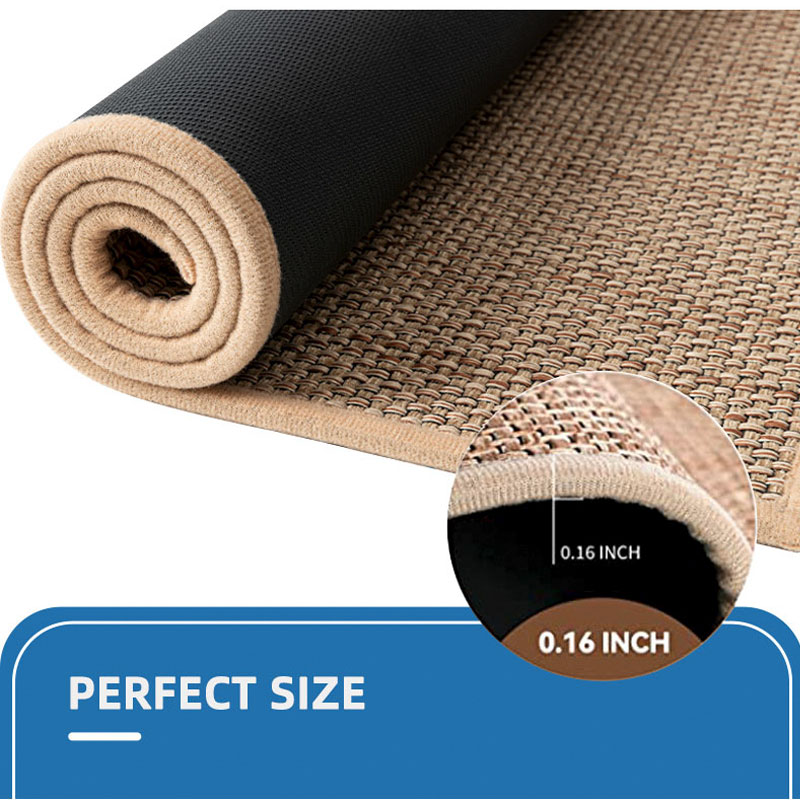 Anti-slip Anti Fatigue Linen Kitchen Mat Floor Carpet  Kitchen Runner Rug Mat Set with Rubber Backing（10 pcs）