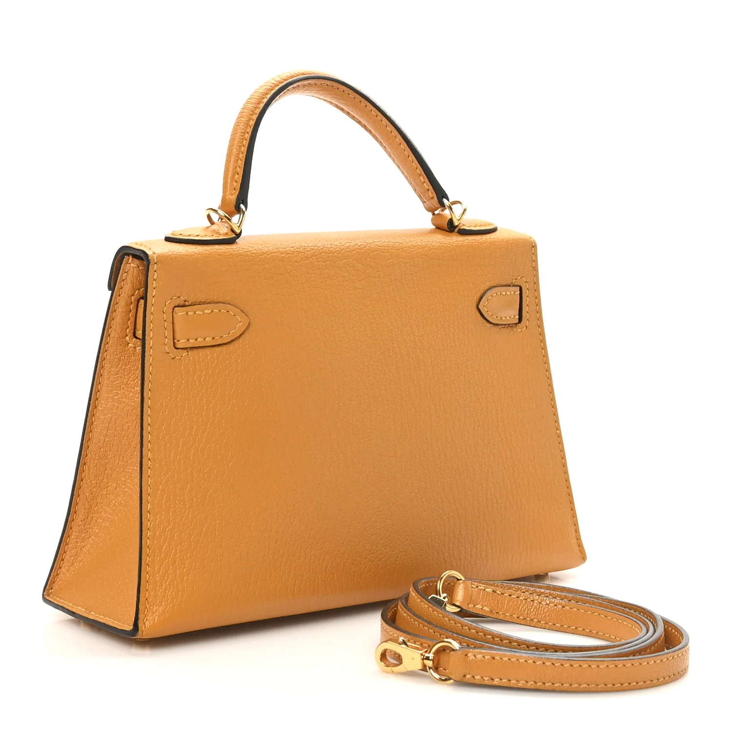 Chevre Chamkila Mini Kelly Sellier 20 Jaune D'or - Top Club