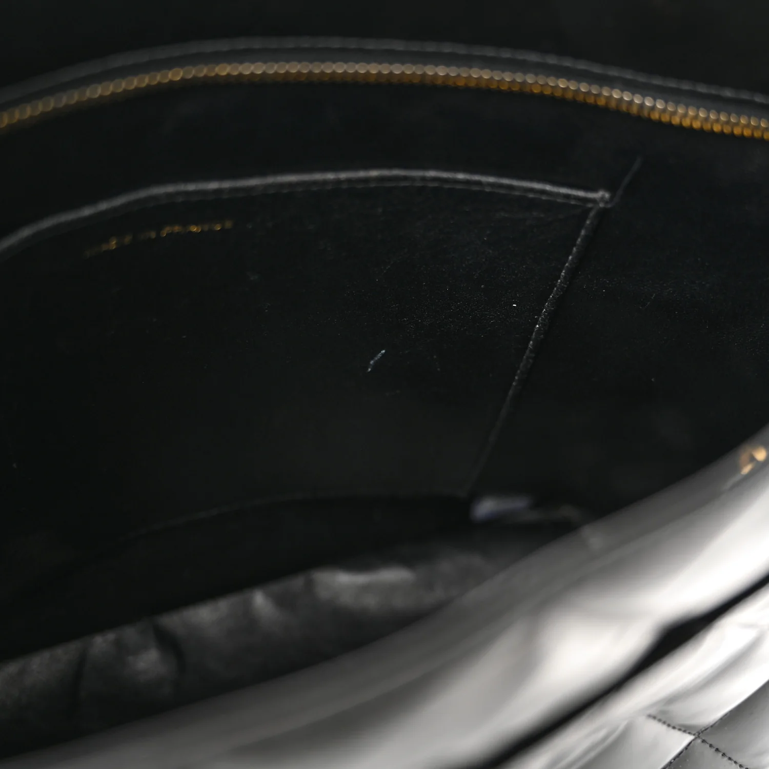 Patent Medallion Tote Black - Top Club