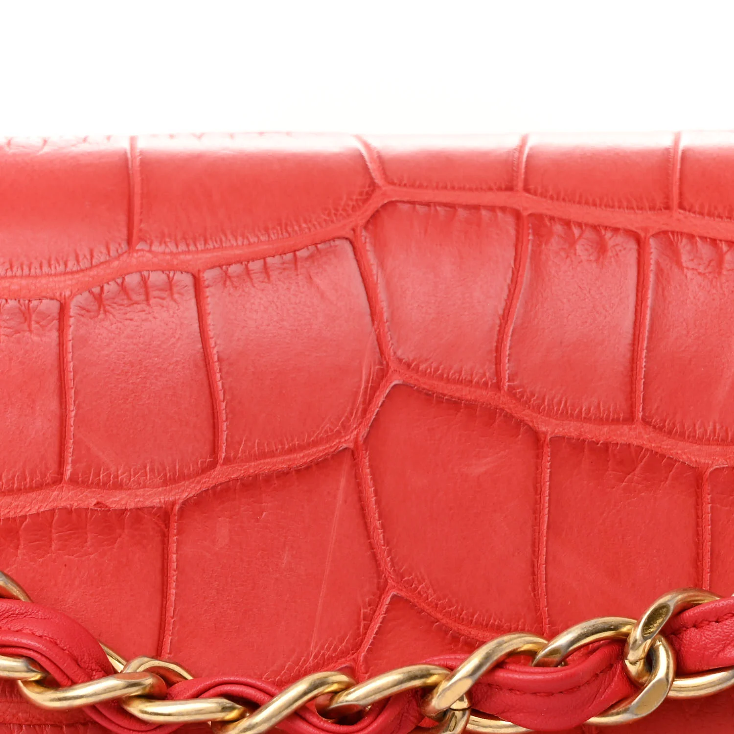 Alligator Jumbo Double Flap Red - Top Club