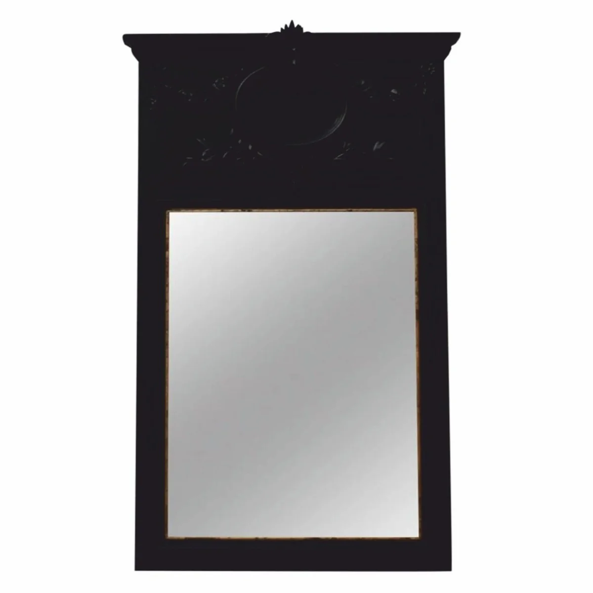 Baroque mirror black H. 102 cm - Baroque style furniture