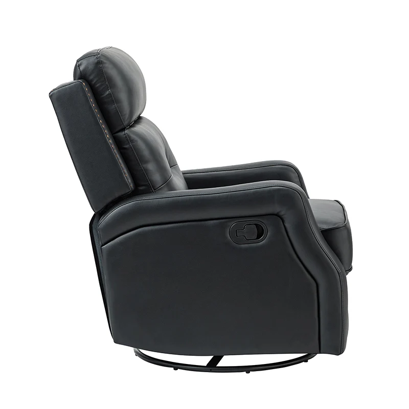 Benito 28.74" Wide Genuine Leather Swivel Rocker Recliner