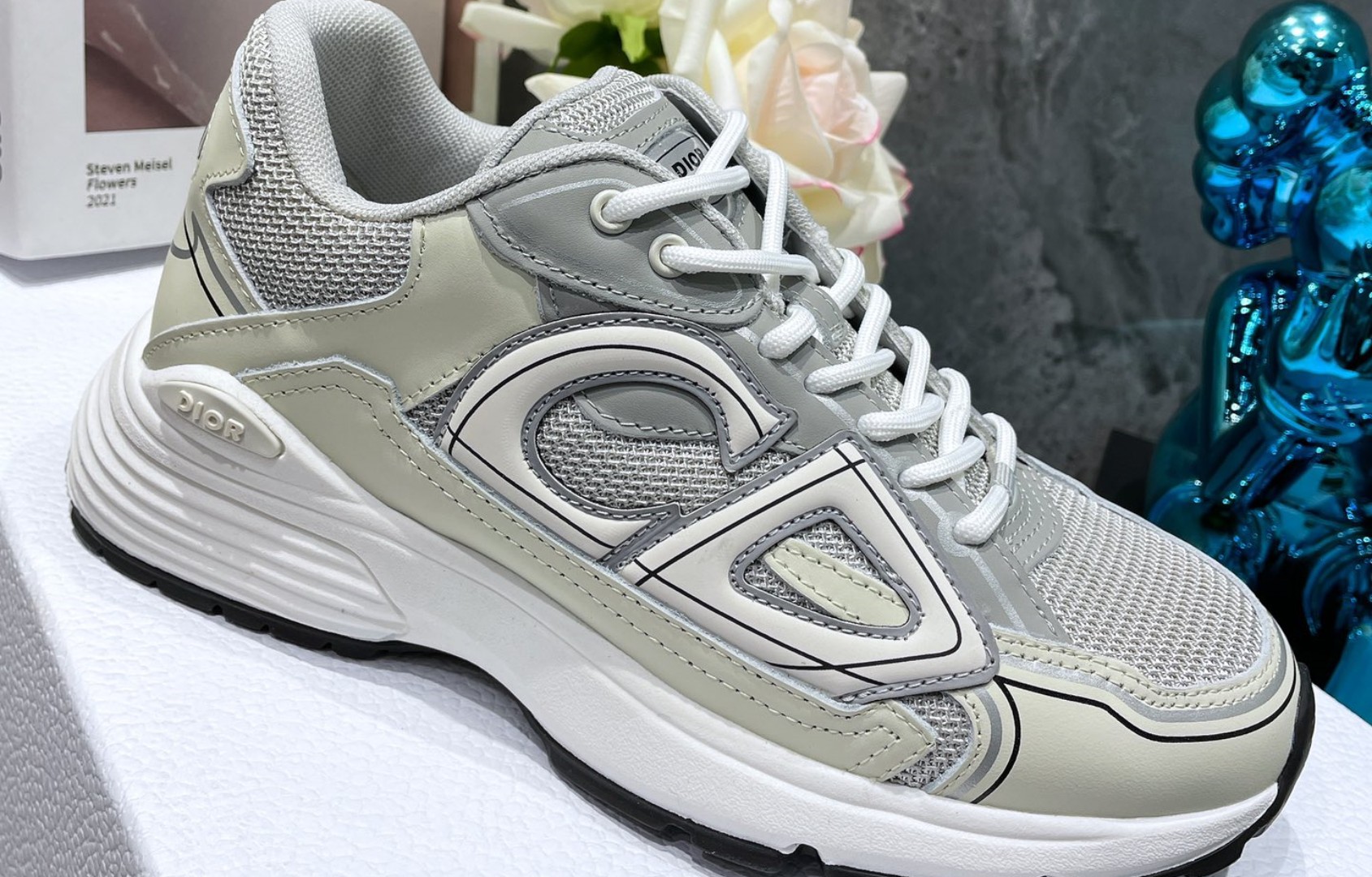 Dior B30 Dad Sneakers Gray (AA Normal Quality Version) - Sneaker Replica Workshop