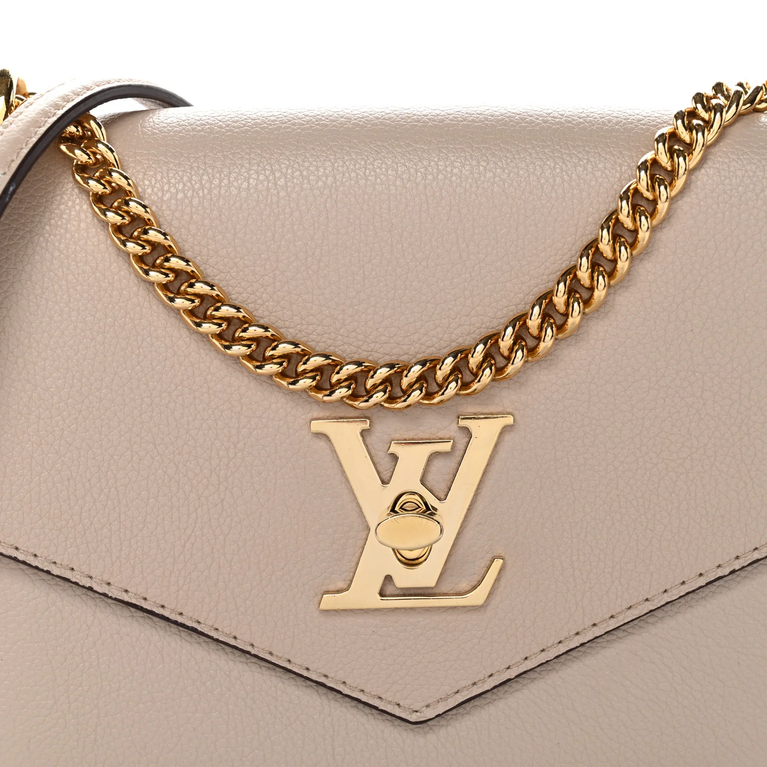 Soft Calfskin Mylockme Chain Bag BB Greige - Top Club