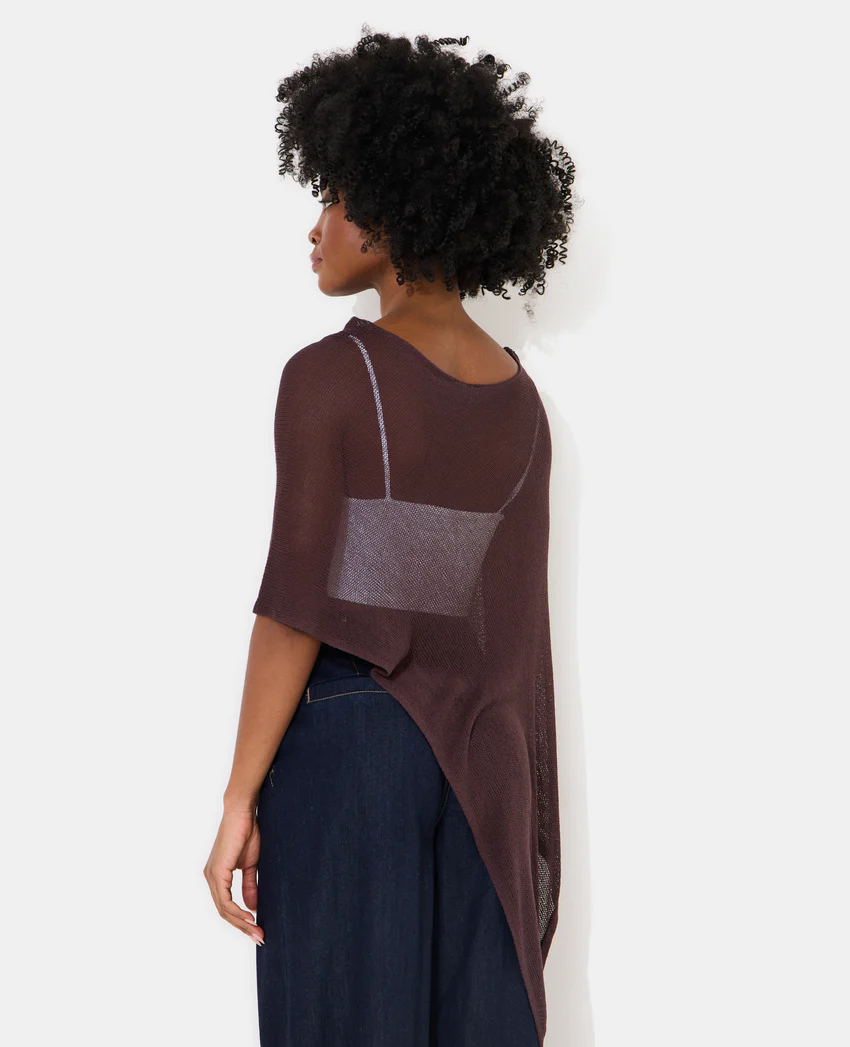 Pimkie Pull châle asymétrique en maille ajourée
