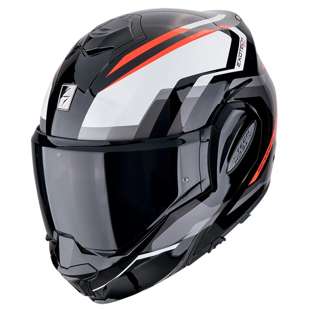 SCORPION EXO TECH EVO FURIO MODULAR HELMET - BLACK / RED