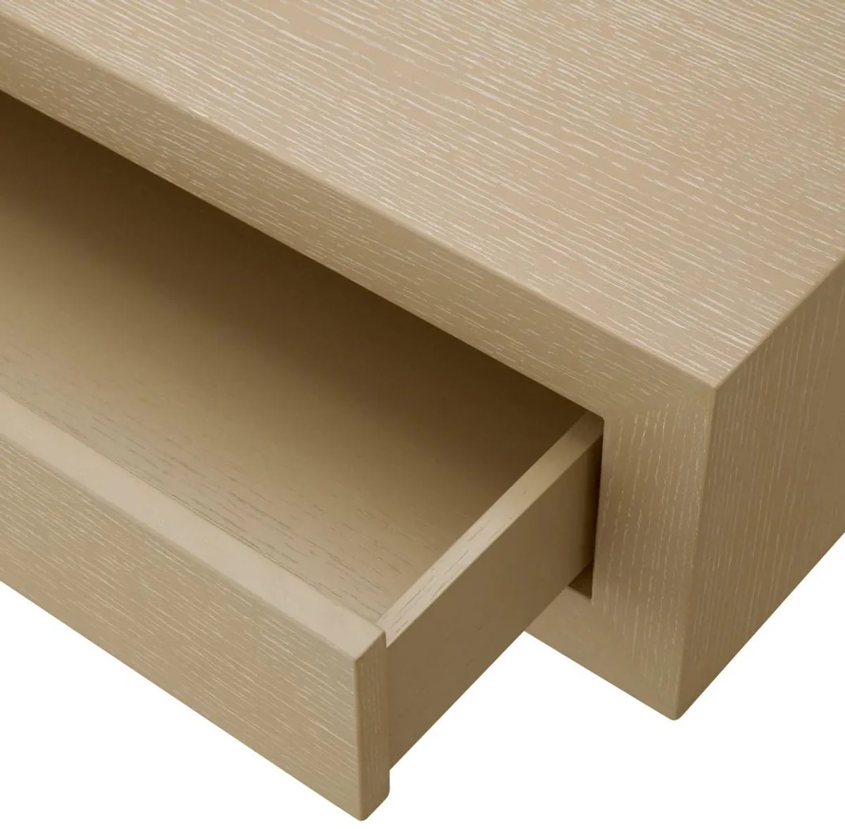 Luxury coffee table with 4 drawers beige 140 cm
