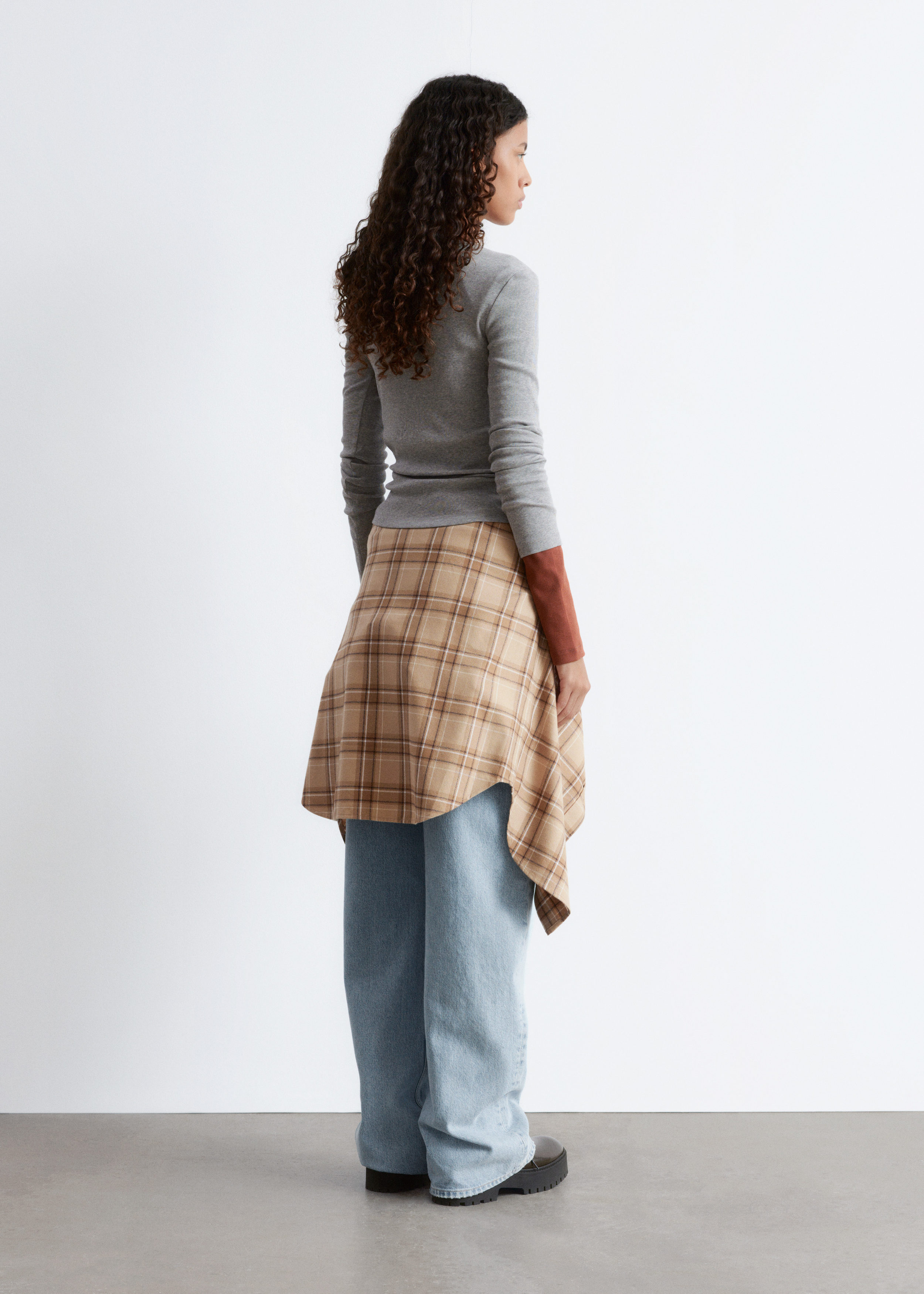 & Other Stories RIBBED LONG-SLEEVE TOP