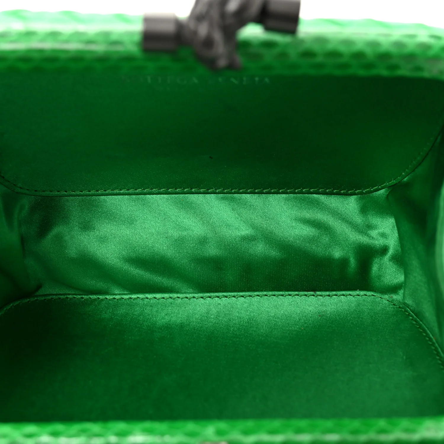 Satin Intreccio Impero Ayers Knot Clutch Parakeet - Top Club
