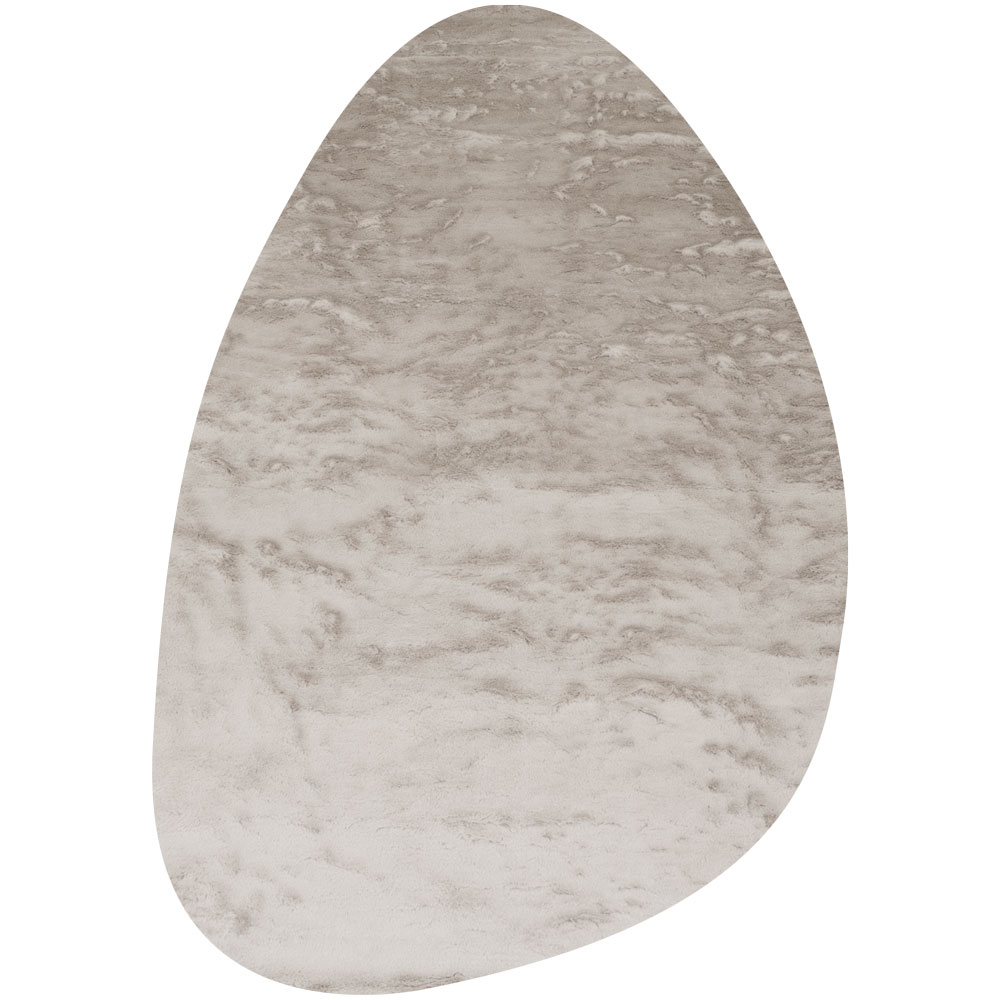Vloerkleed Morbido Taupe – Kiezelvormig 160 x 230 cm