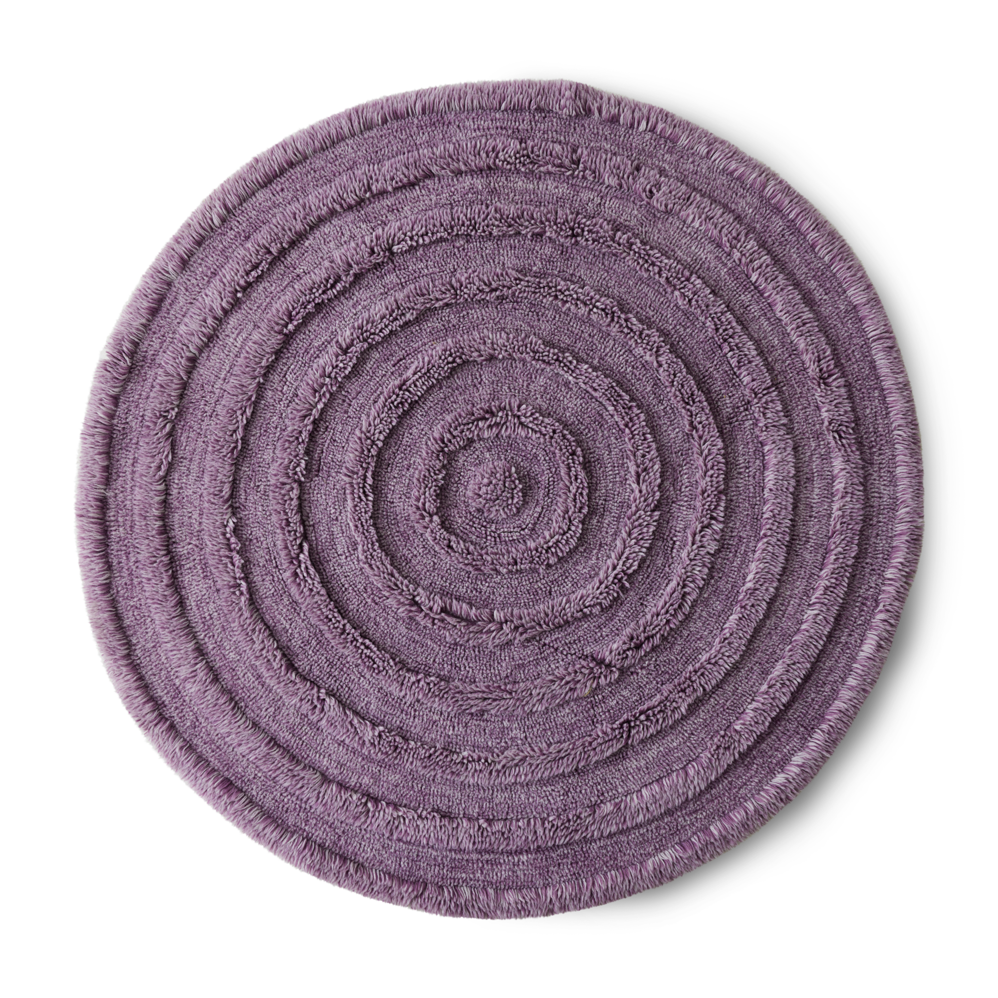 Vloerkleed Round Woolen Ø150 cm lilac