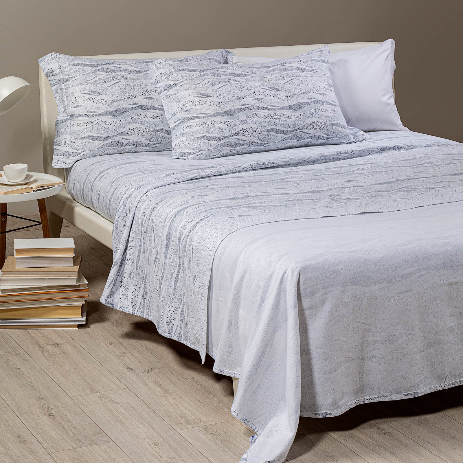 Complete sheets in Skyflanella single gray caleffi