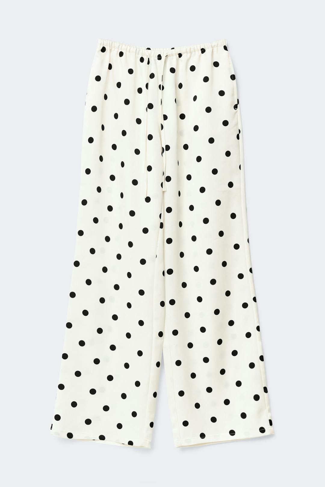 Gina Tricot drawstring satin trousers