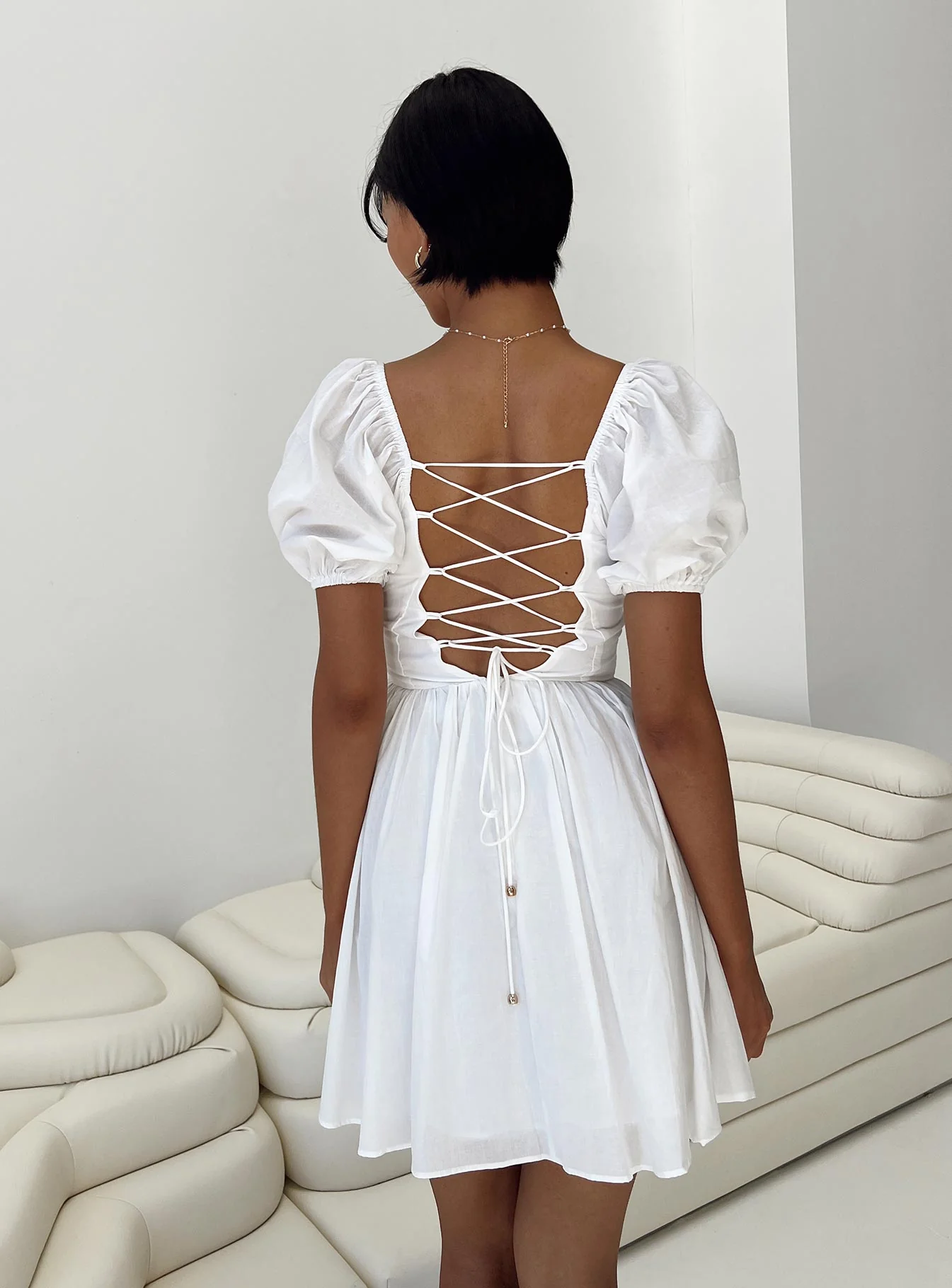 Krysten Mini Dress White