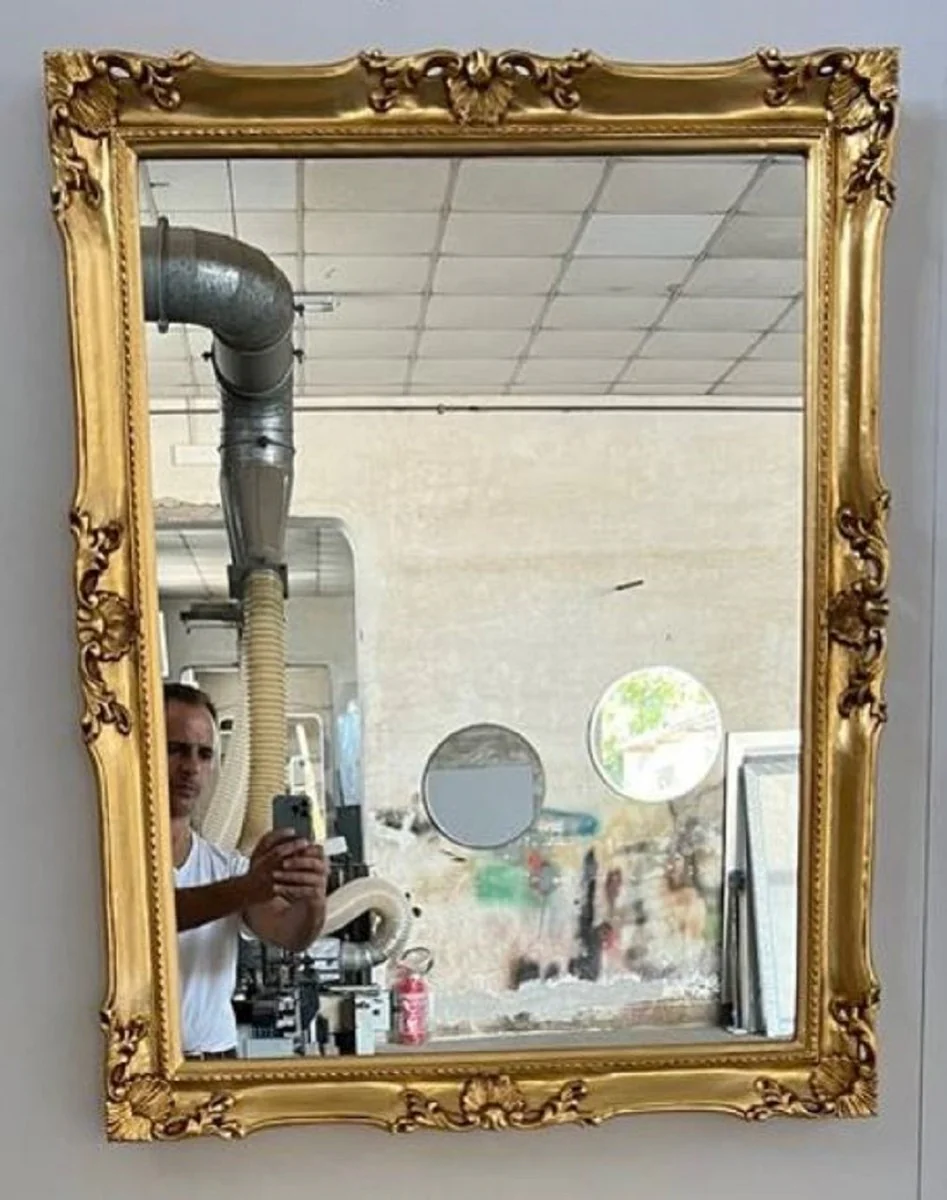 Luxury Baroque Wall Mirror Gold - Magnificent Mirror in Baroque Style - Rectangular Baroque Wardrobe Mirror - Luxury Quality - Made in Italy