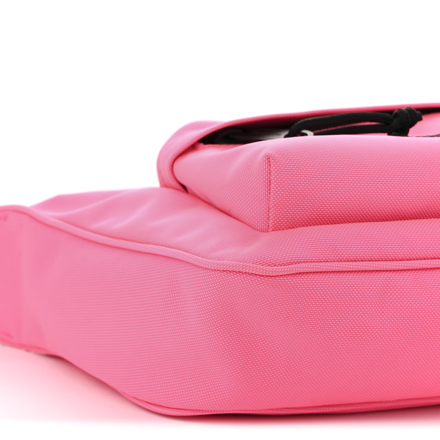 Recycled Sport Nylon Chain Logo Medium Raver Bag Fluo Pink Black - Top Club