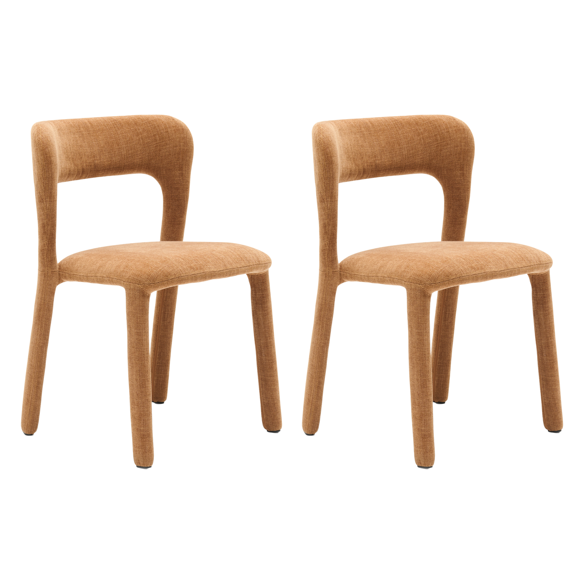 Eetkamerstoel Jimmi caramel - set van 2