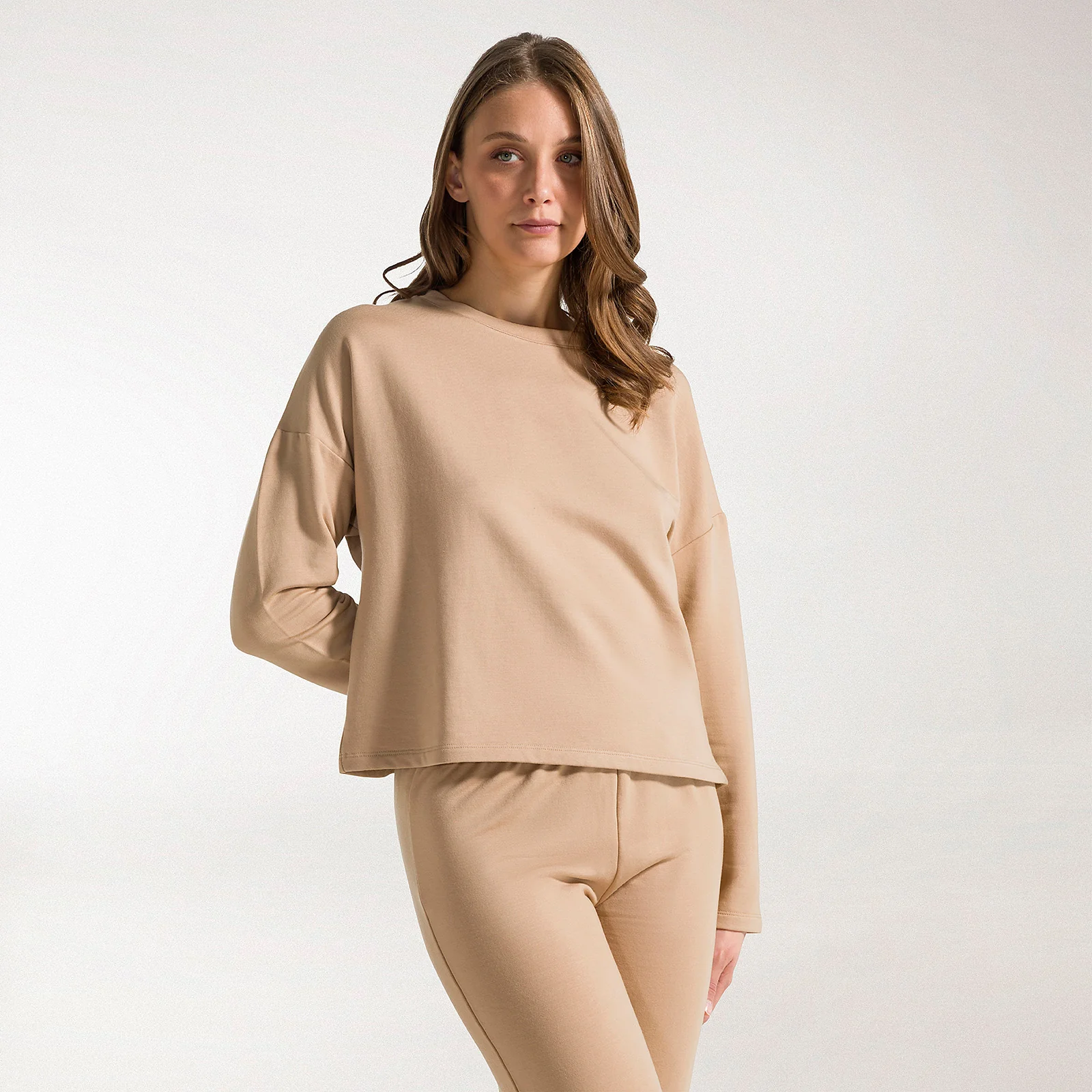 Pigiama In Modal E Cotone Chloe S Tortora Caleffi