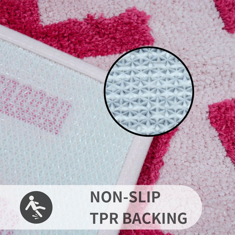 Stone pattern bath mat