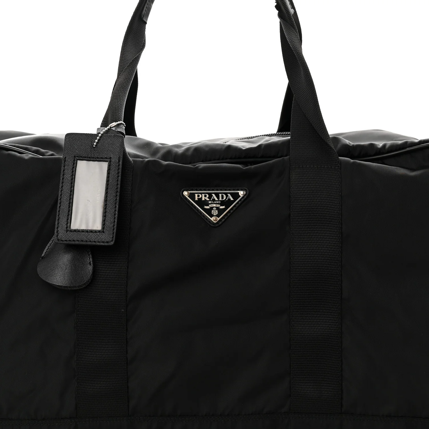Tessuto Nylon Saffiano Carry On Travel Bag Black - Top Club