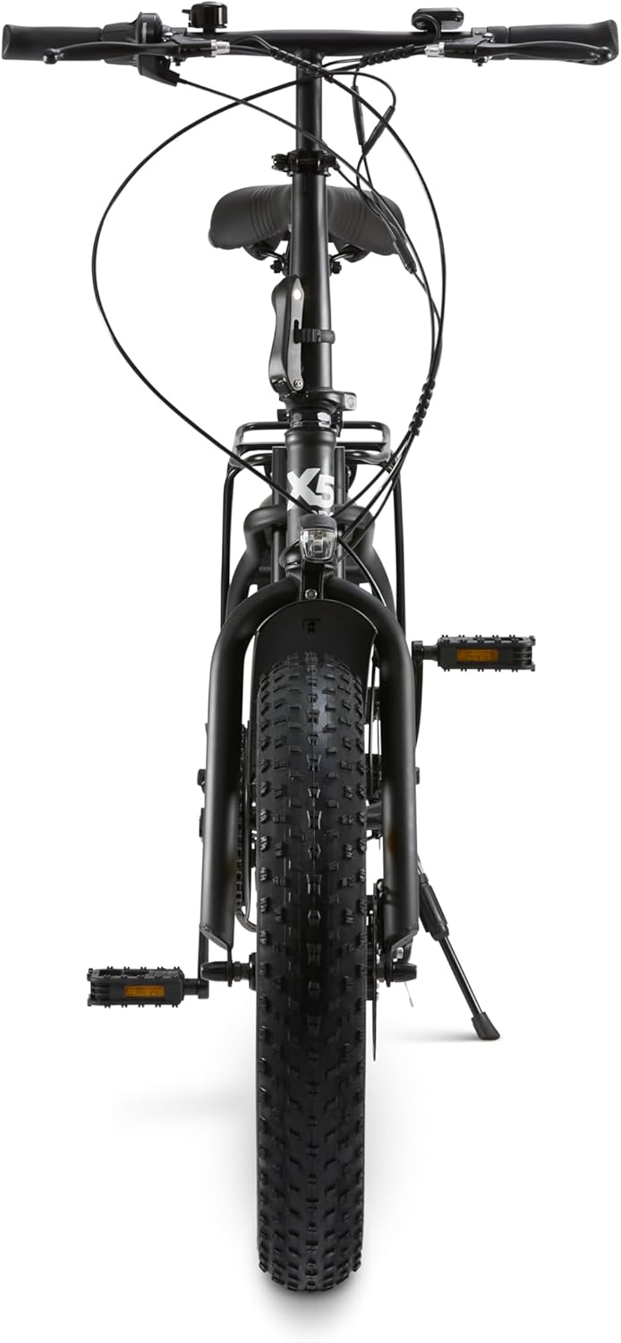 Nilox, Ebike X5 Pro, Bici Elettrica, Fino a 60 km di Autonomia, Fino a 25 Km/h, Motore da 36 V/250 W e Batteria Removibile 36 V-10 Ah, Gomme FAT 20