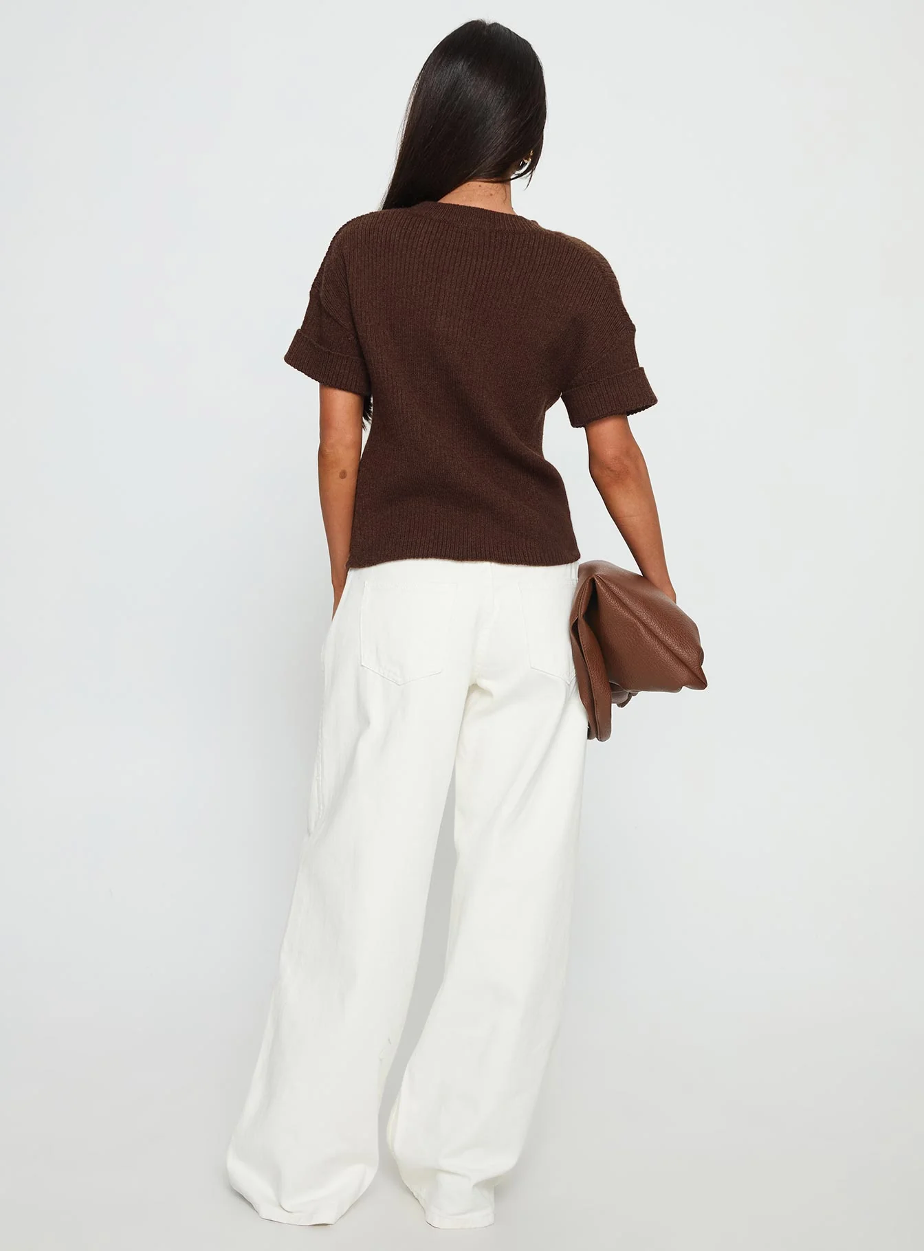 Ramos Low Rise Wide Leg Jeans White